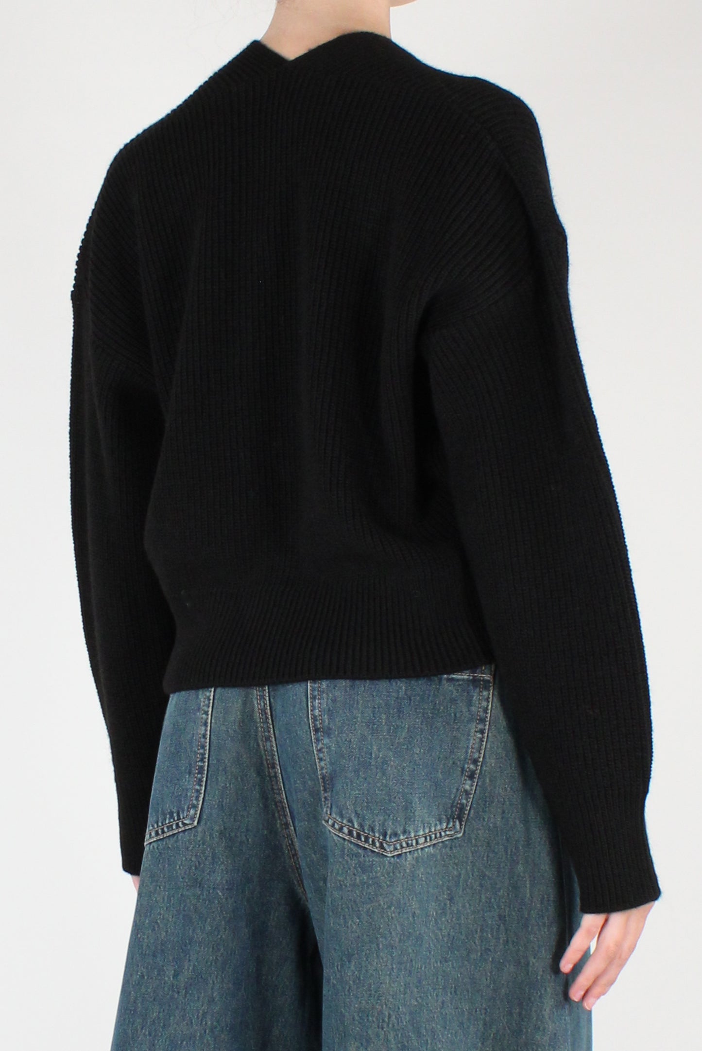 Maglione Scollo Profondo Incrociato