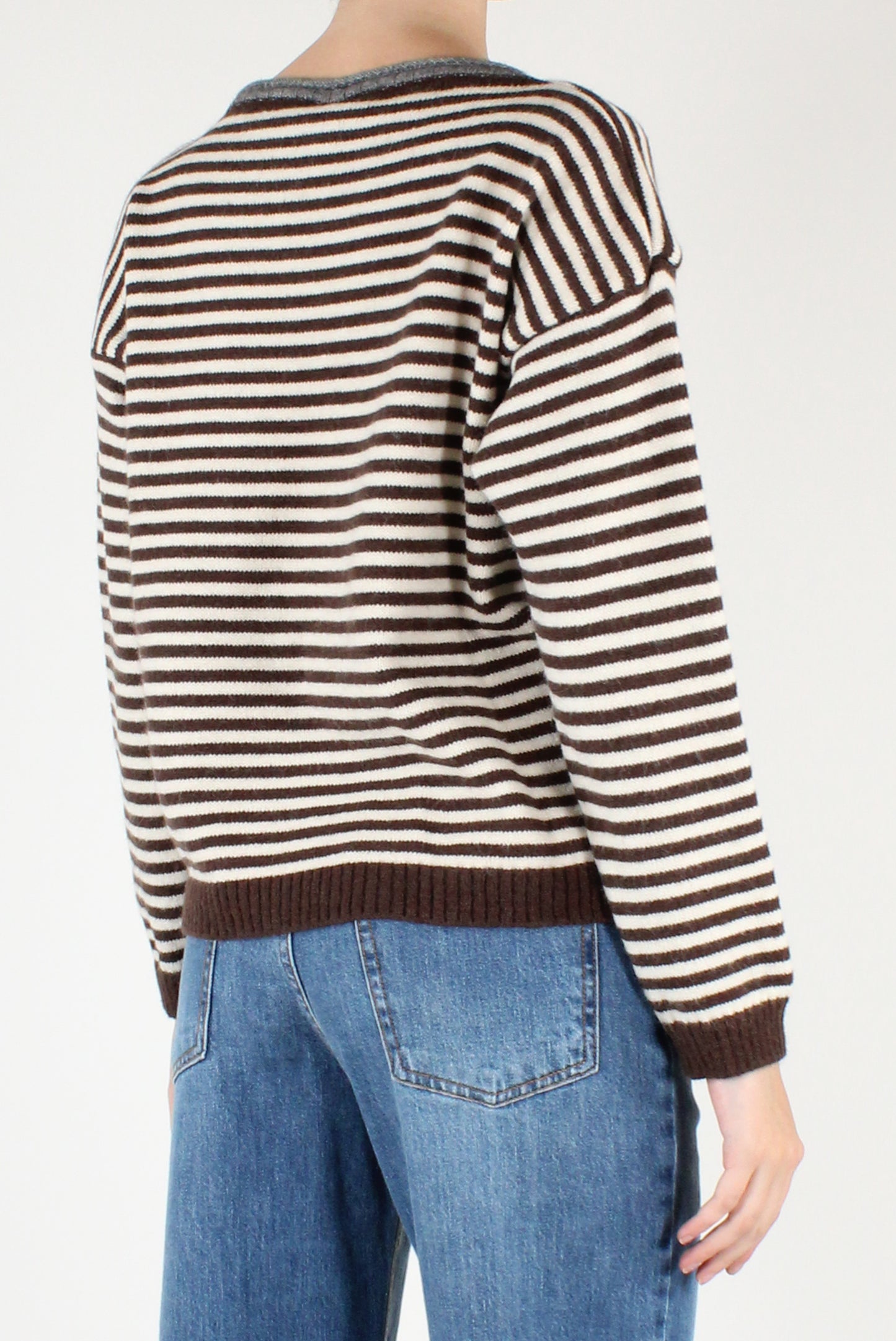 Maglione a Righe a Scatoletta