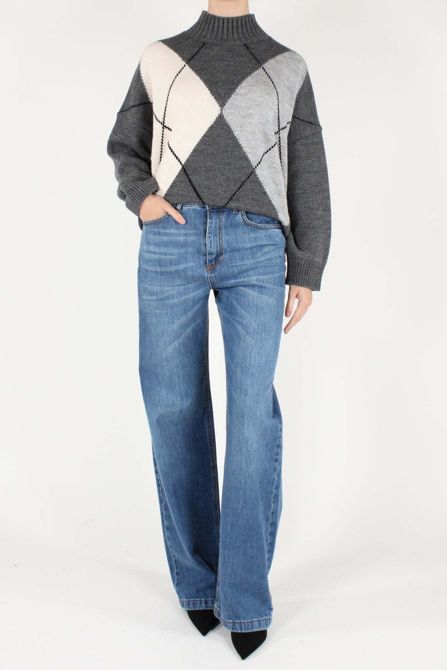 Maglione Maxi Rombi