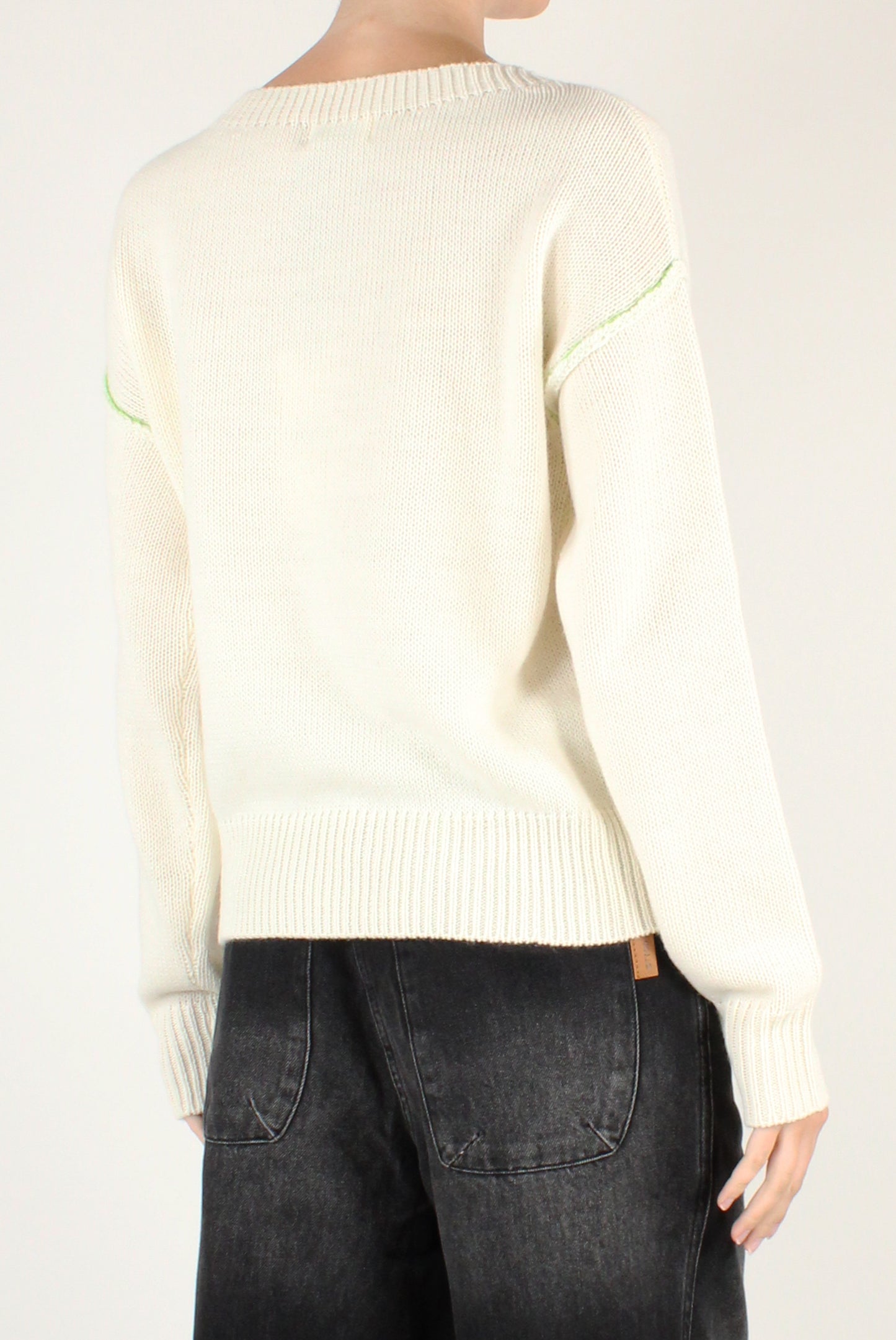 Maglione Girocollo Bassotto Stilizzato