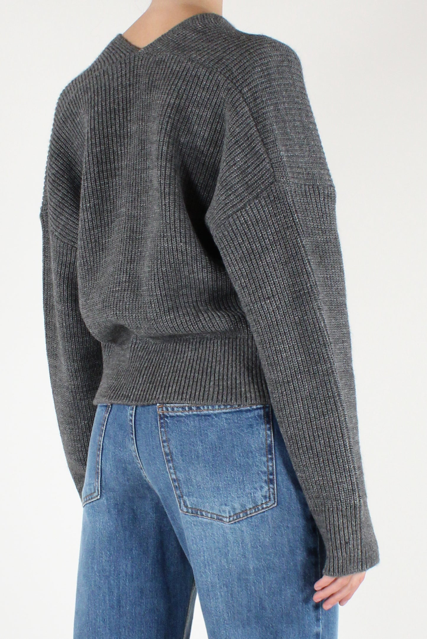 Maglione Scollo Profondo Incrociato