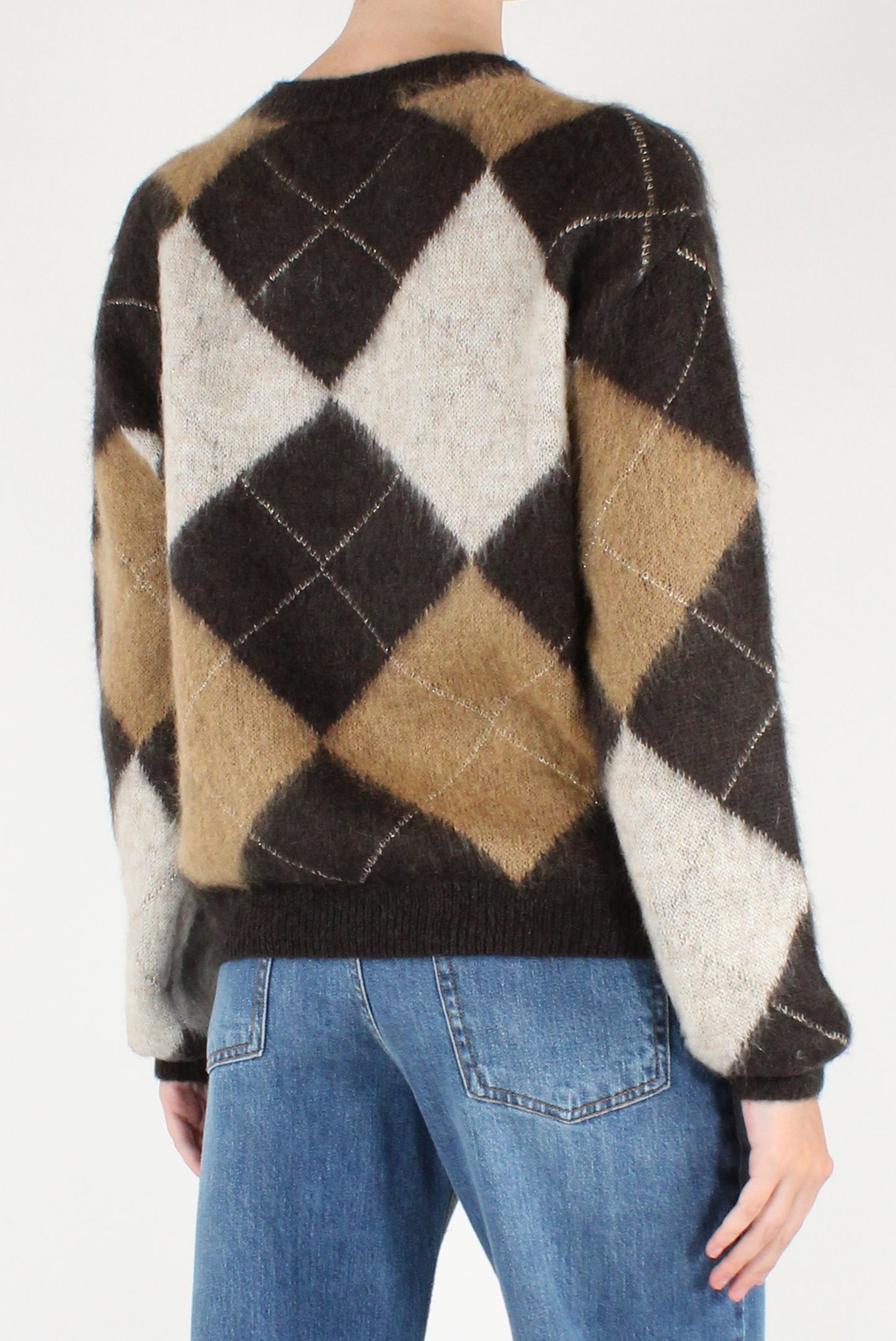 Maglione a Losanghe con Lurex