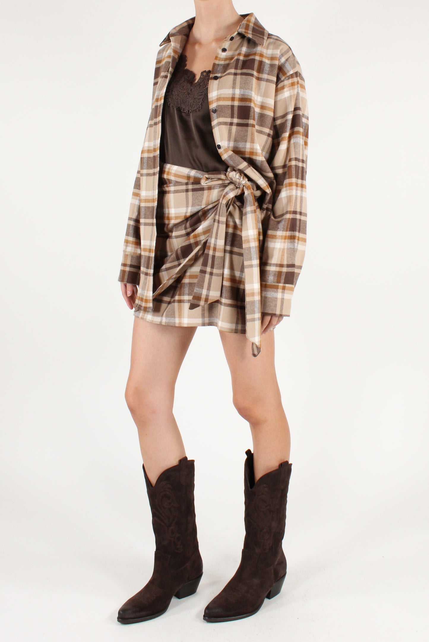 Minigonna Pareo in Tartan