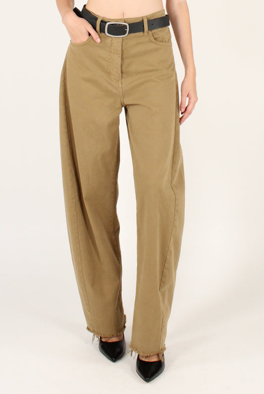 Jeans Semi Balloon Orlo a Taglio Vivo