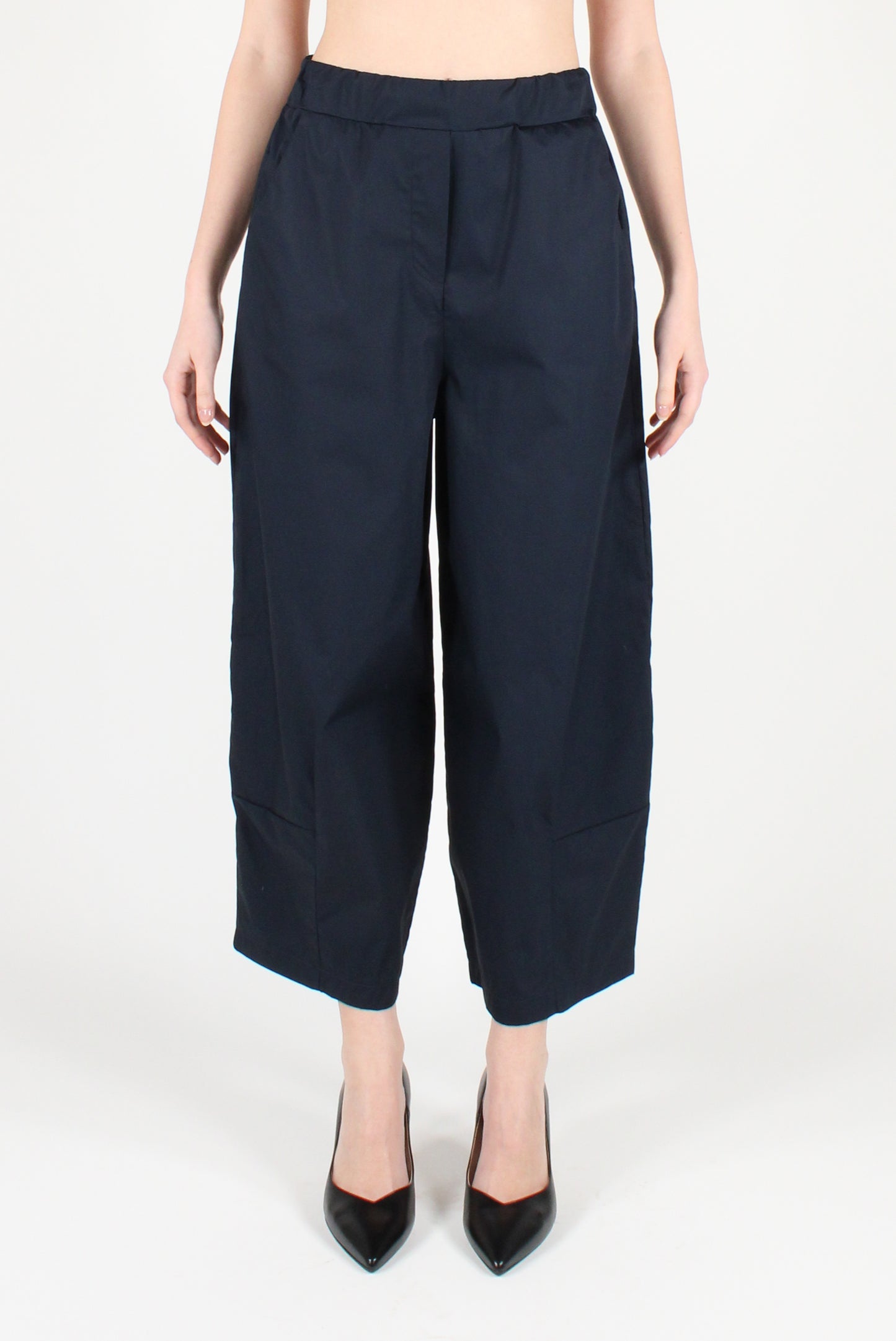 Poplin balloon trousers