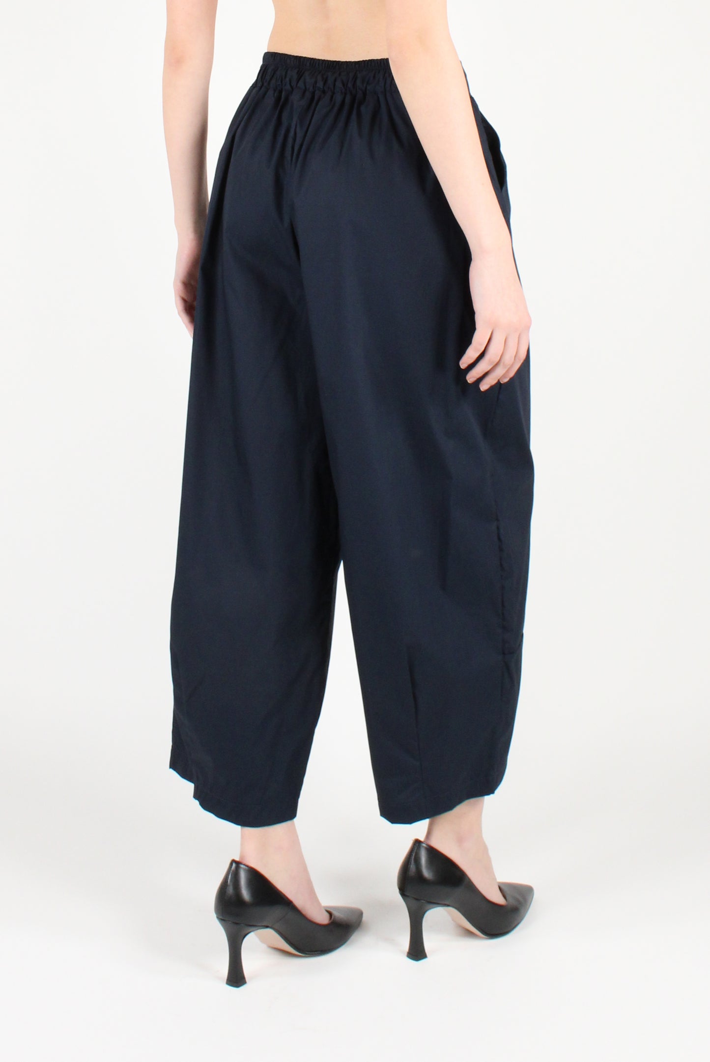 Poplin balloon trousers