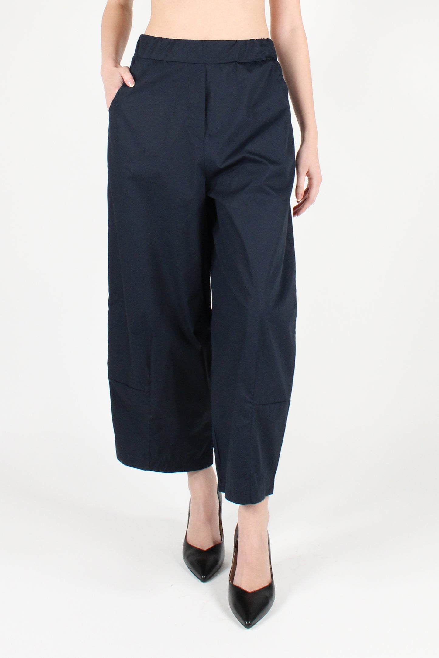 Poplin balloon trousers