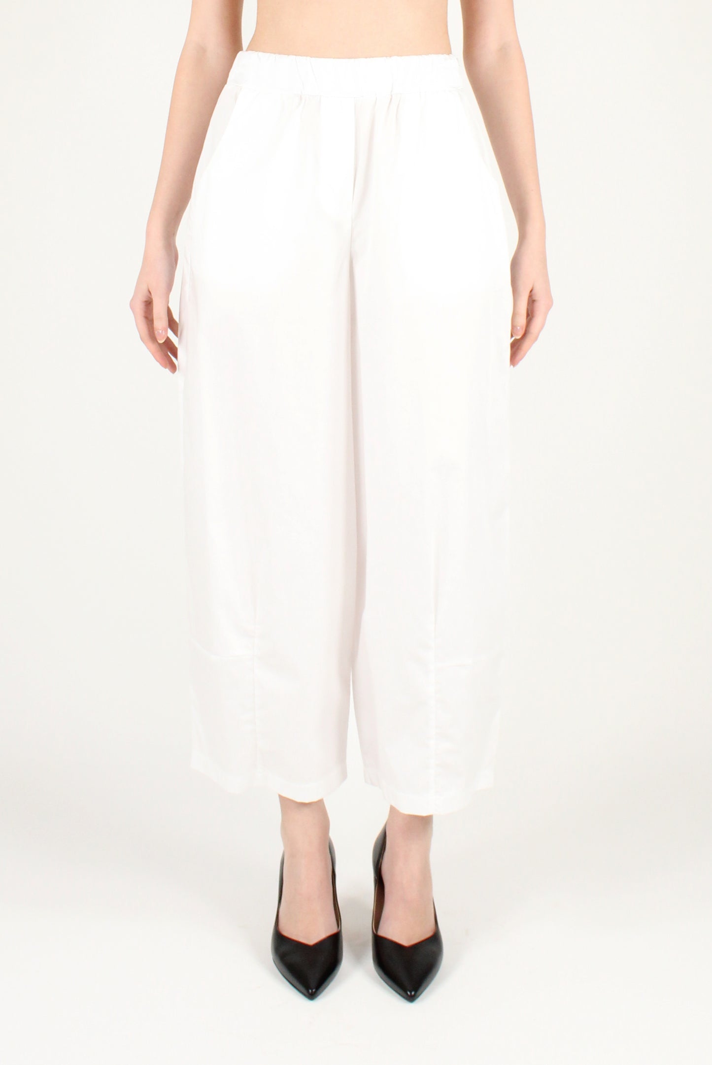 Poplin balloon trousers