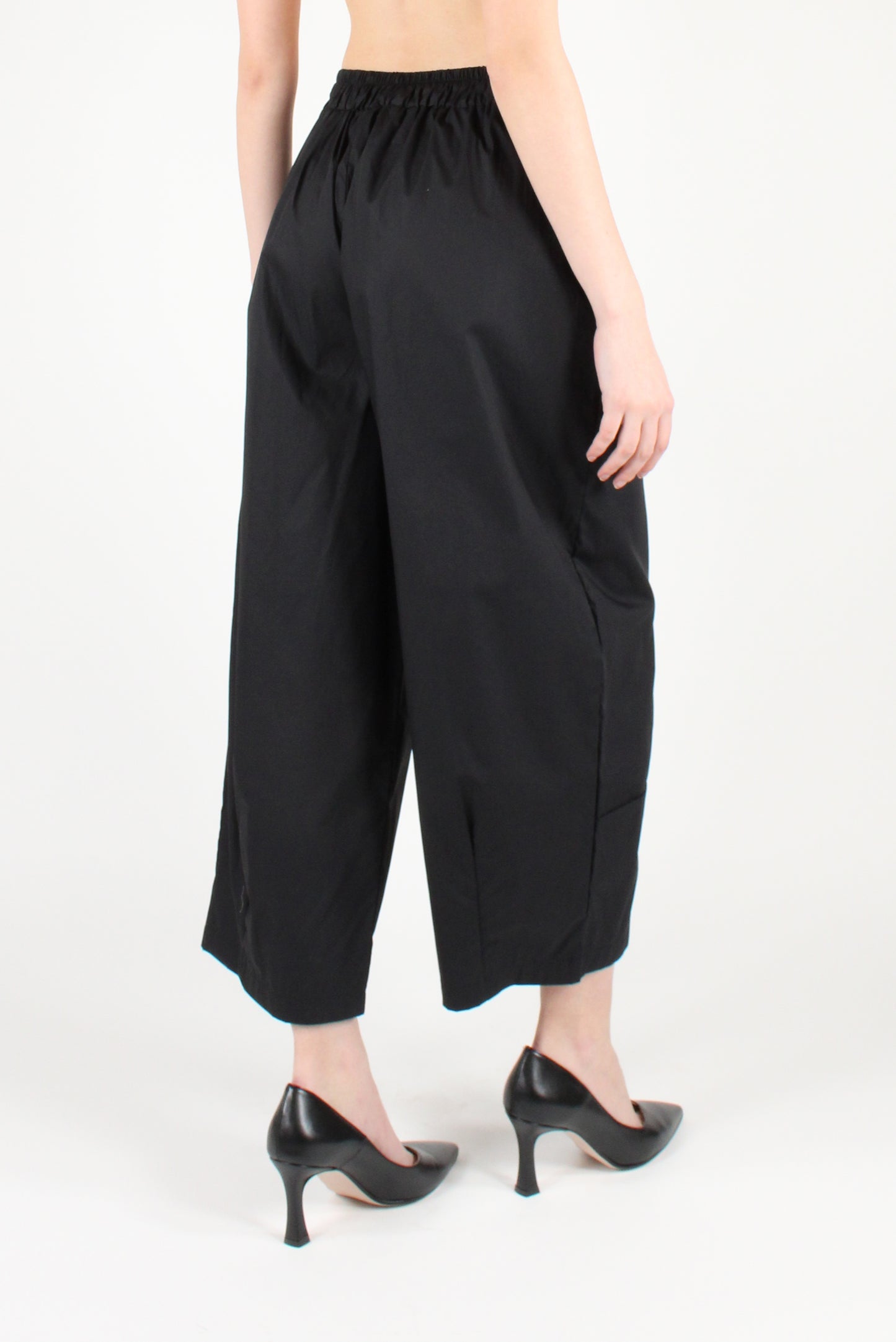 Poplin balloon trousers