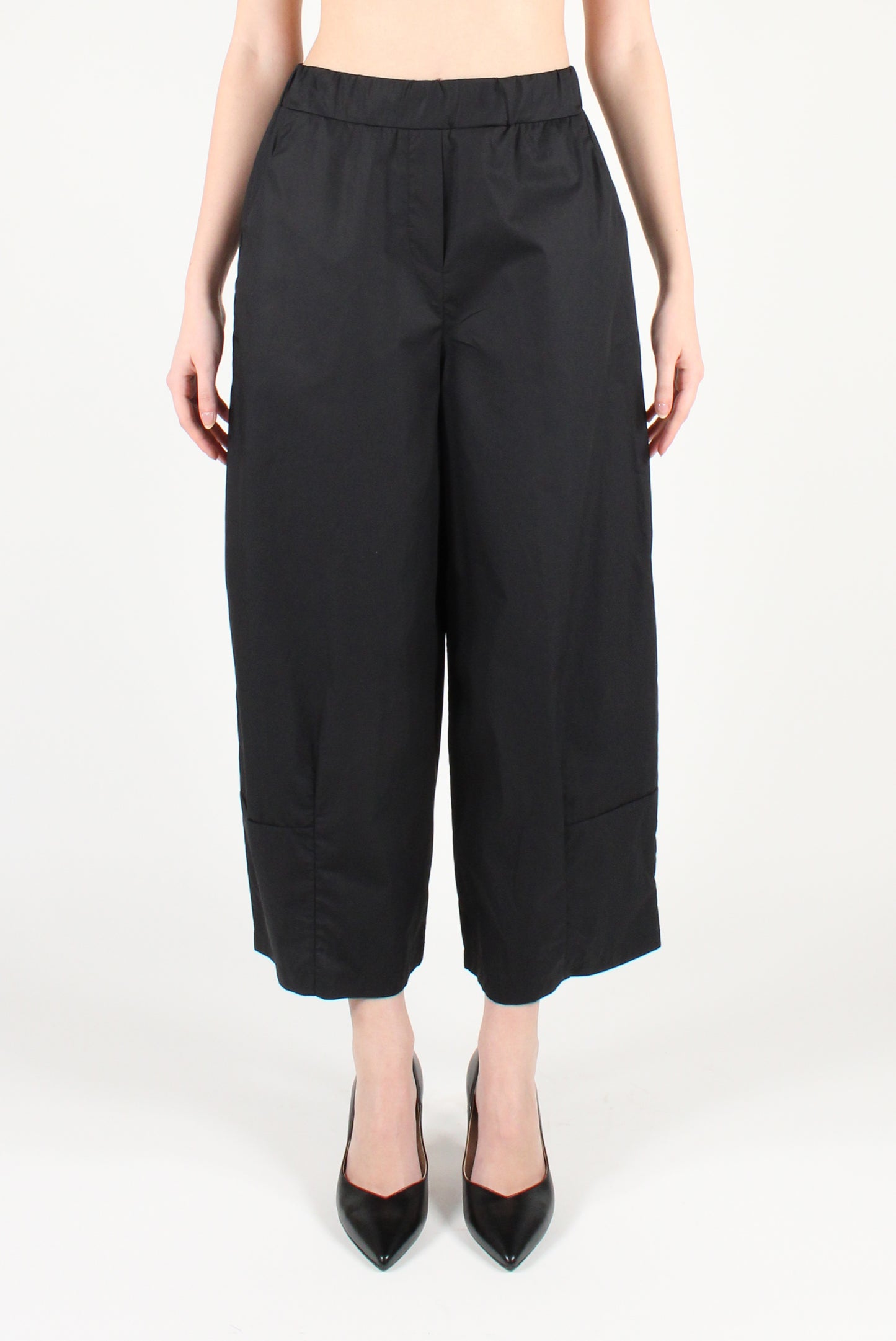 Poplin balloon trousers