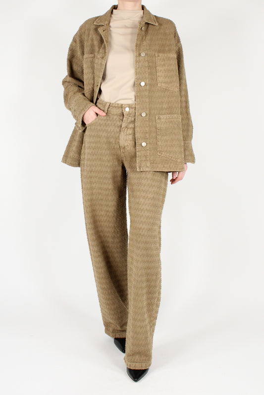 Pantaloni Taglio Balloon Decoro 3D