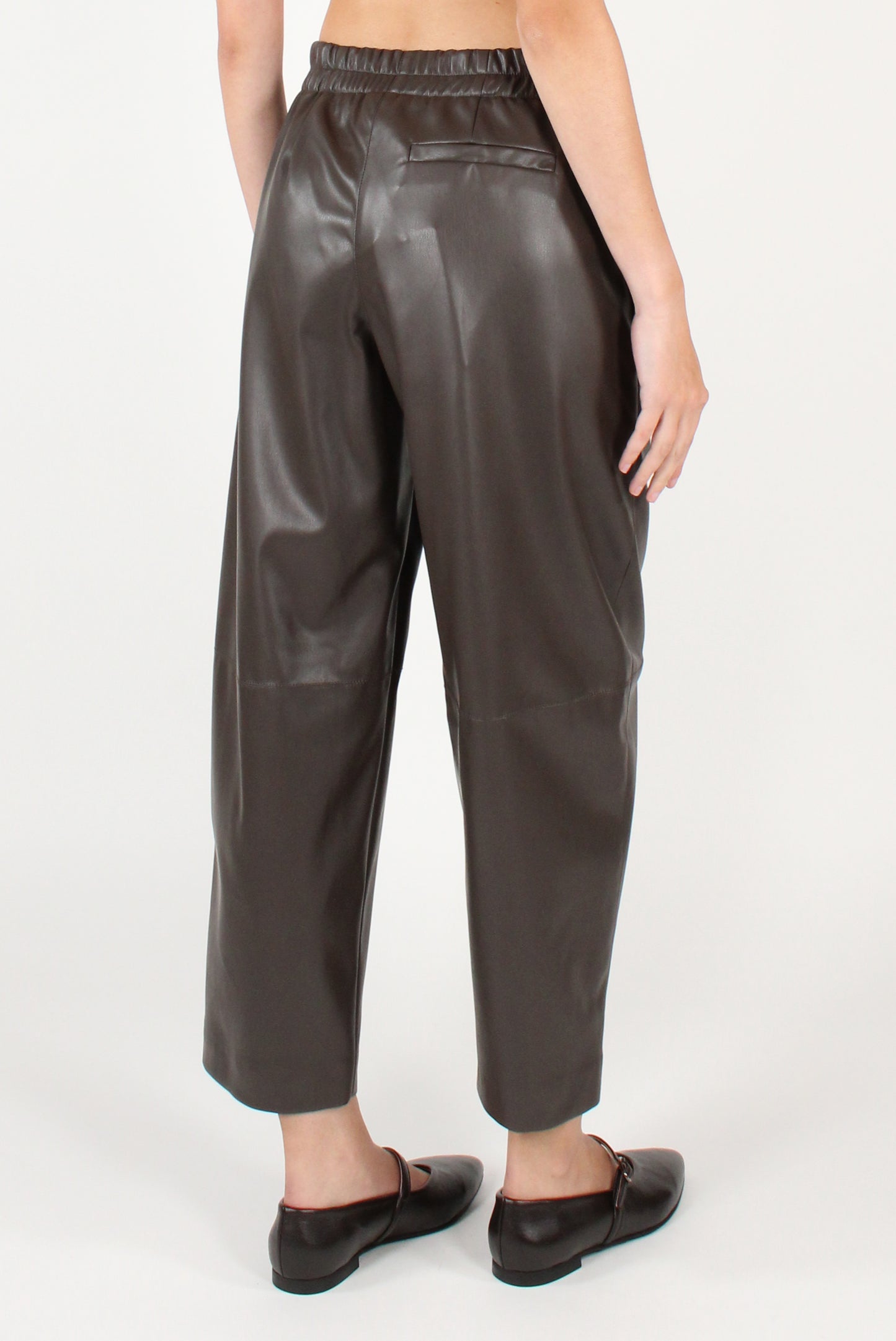 Pantaloni Balloon in Ecopelle