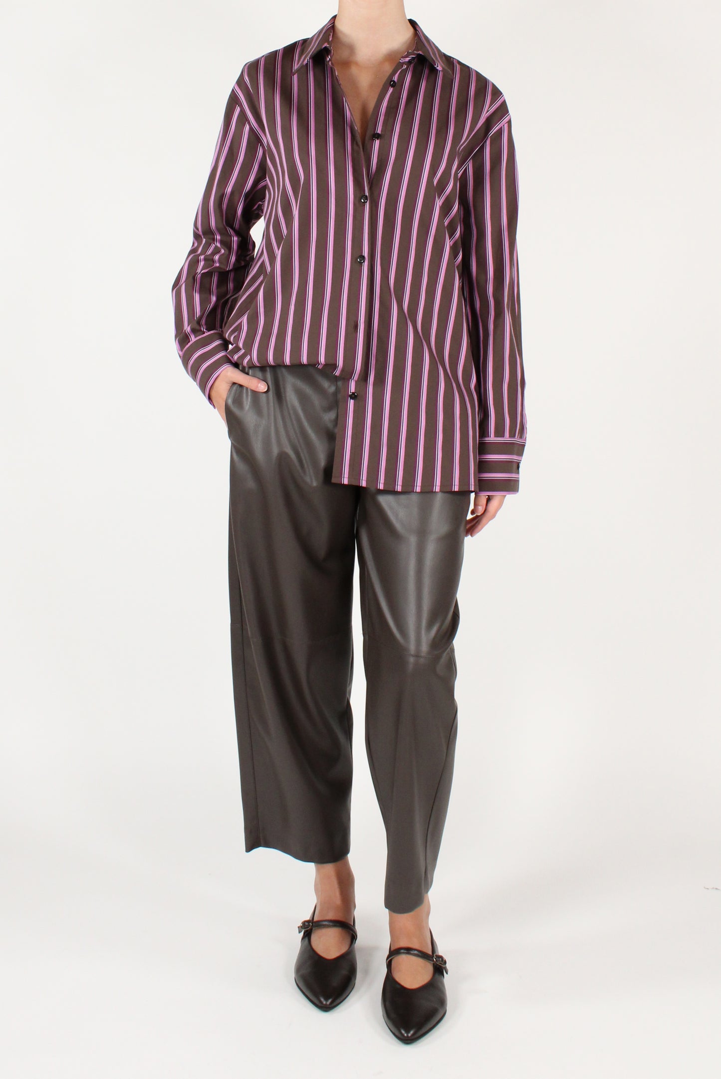 Camicia Over a Righe Colorate