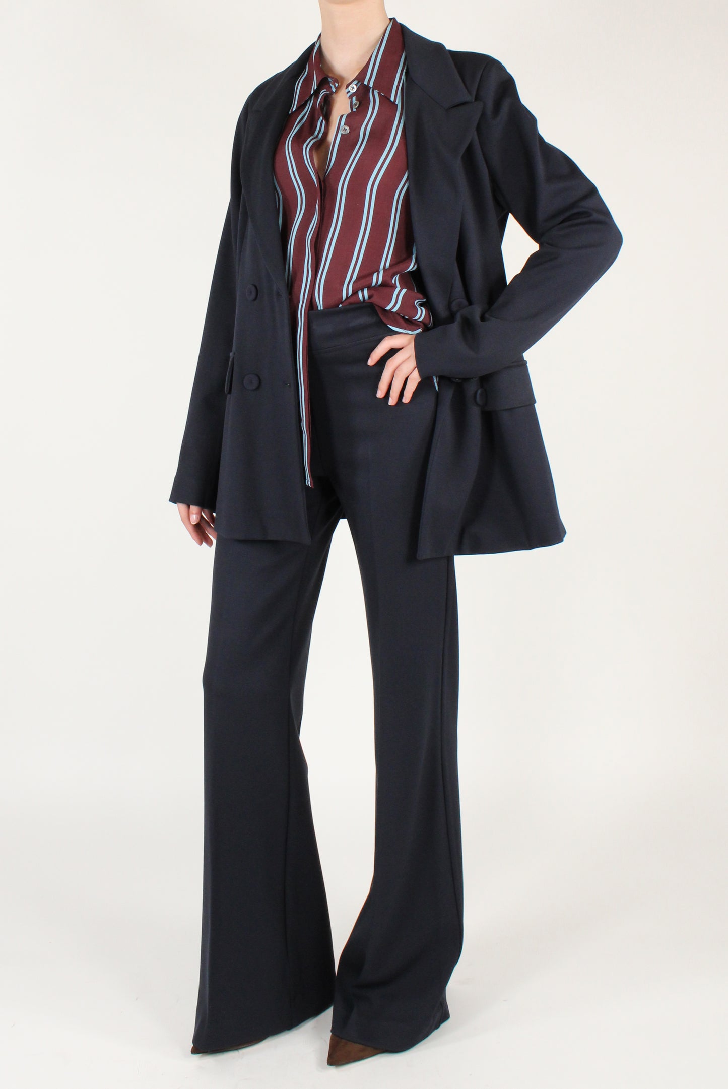 Blazer Doppiopetto in Twill