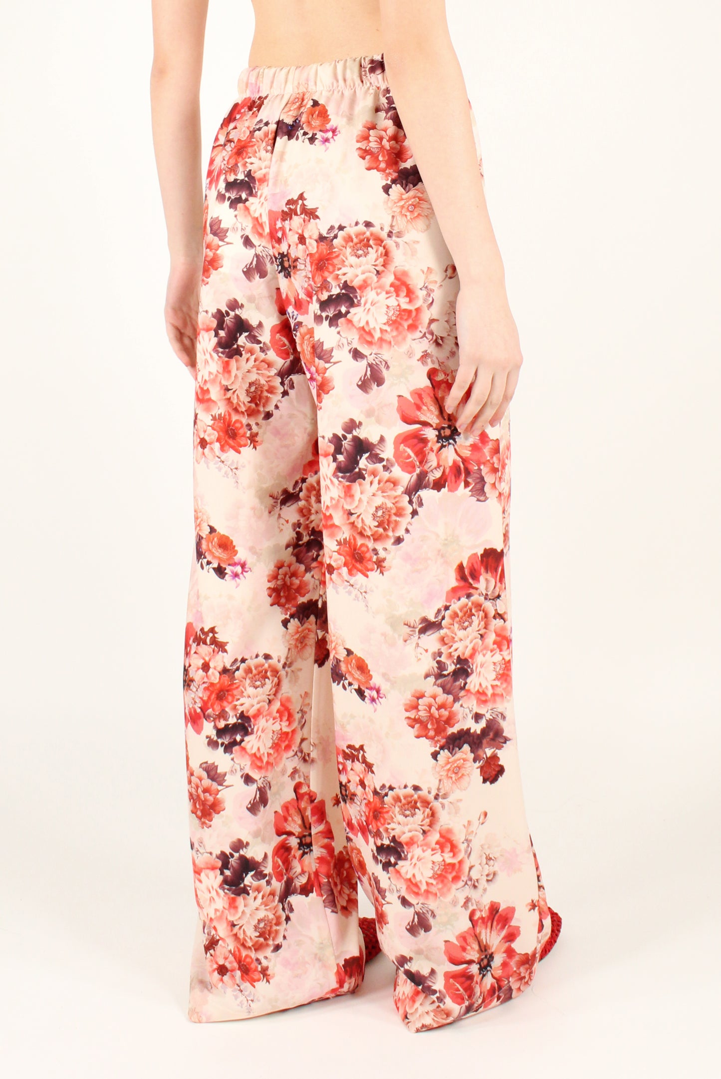 Pantaloni a Palazzo Fantasia Floreale