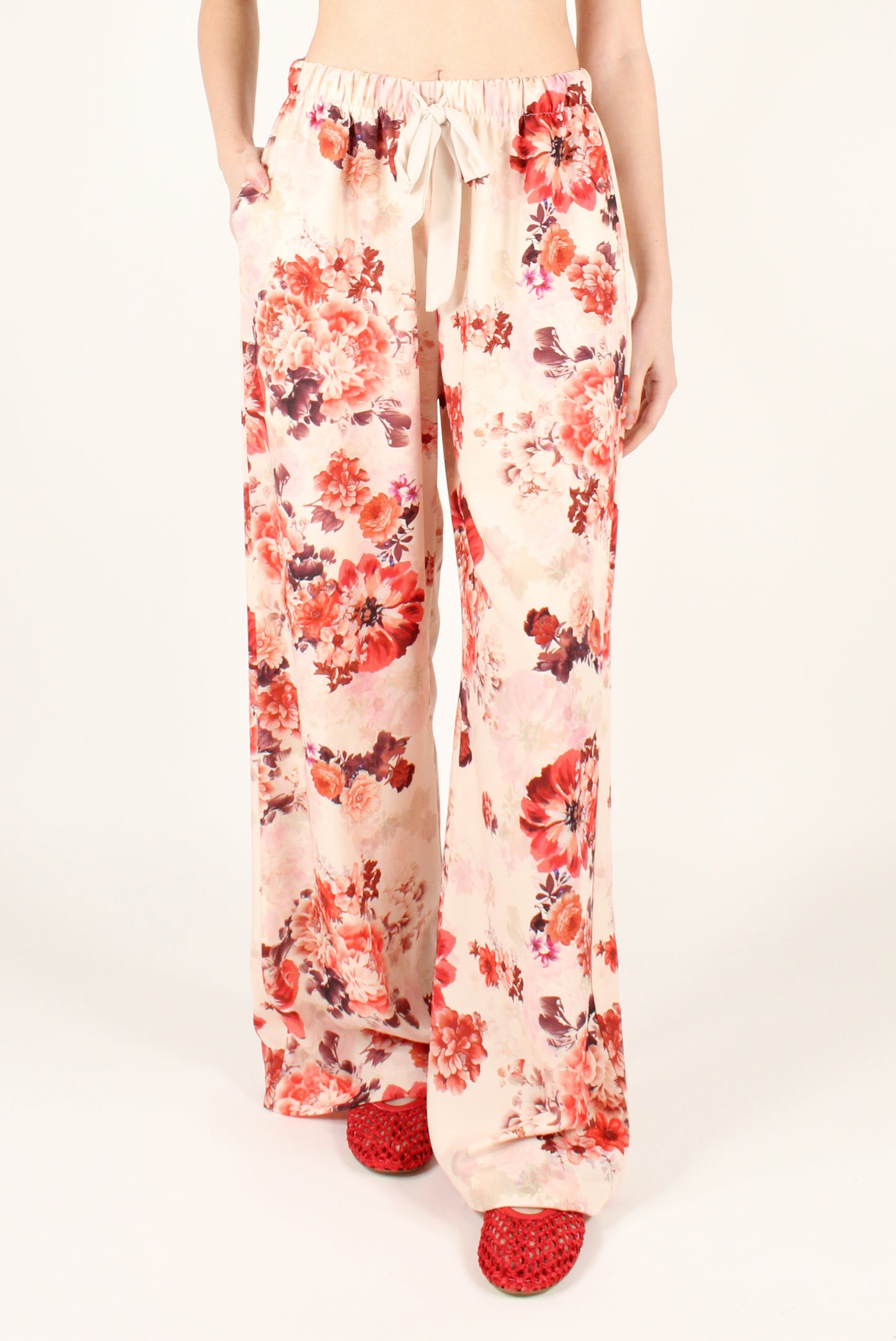 Pantaloni a Palazzo Fantasia Floreale