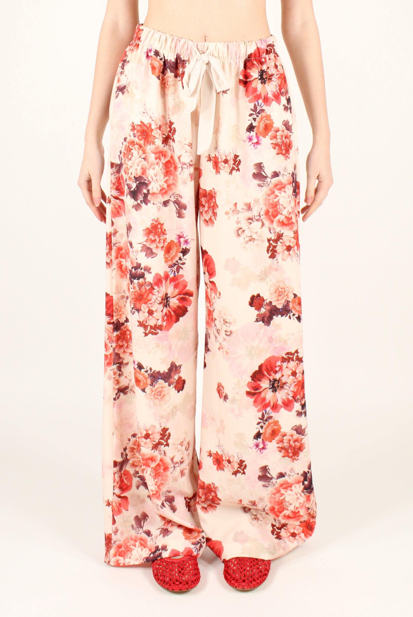 Pantaloni a Palazzo Fantasia Floreale