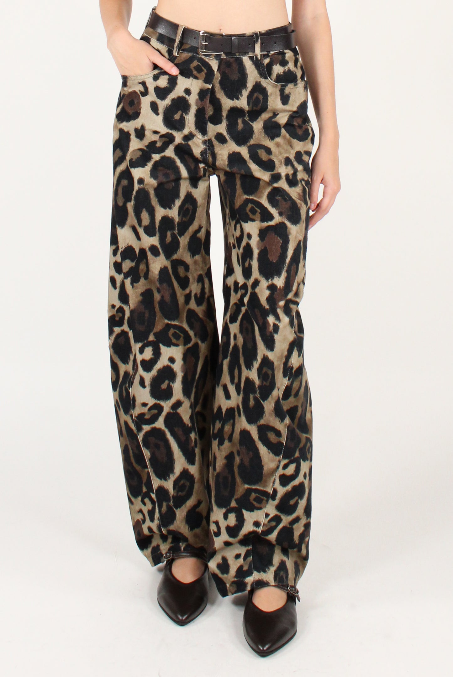 Pantaloni Balloon Stampa Animalier
