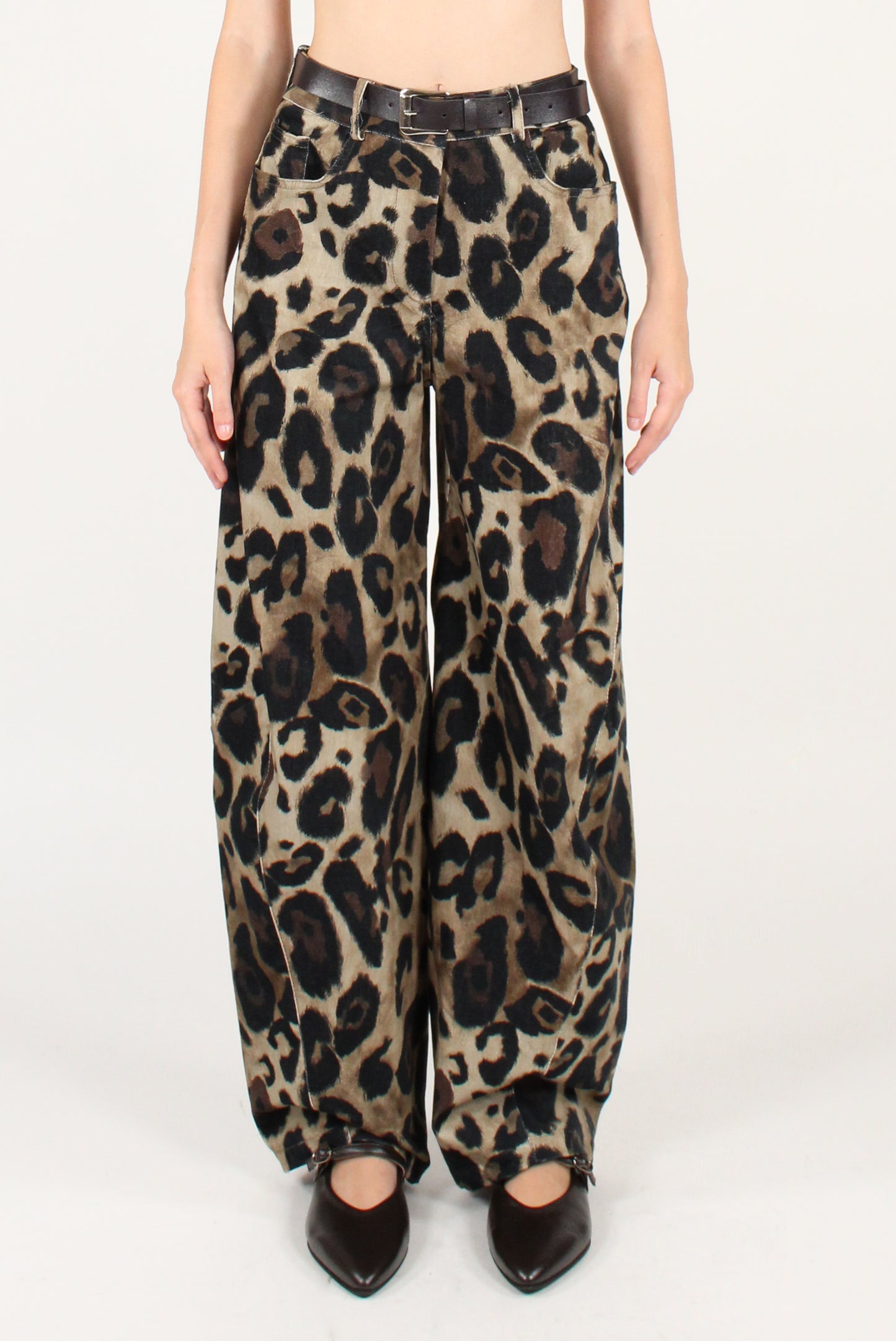 Pantaloni Balloon Stampa Animalier