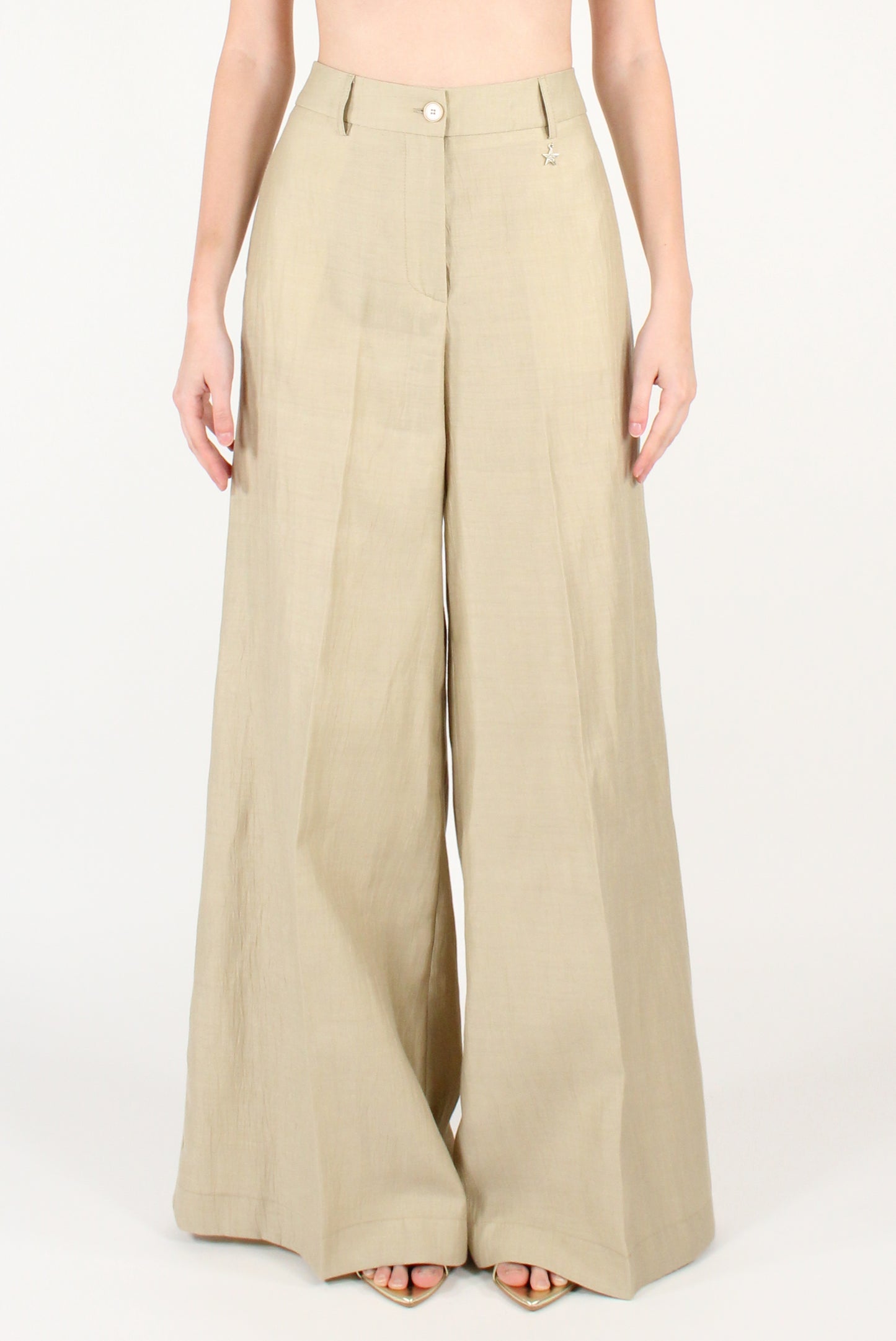 Pantaloni Ampi a Palazzo Misto Lino