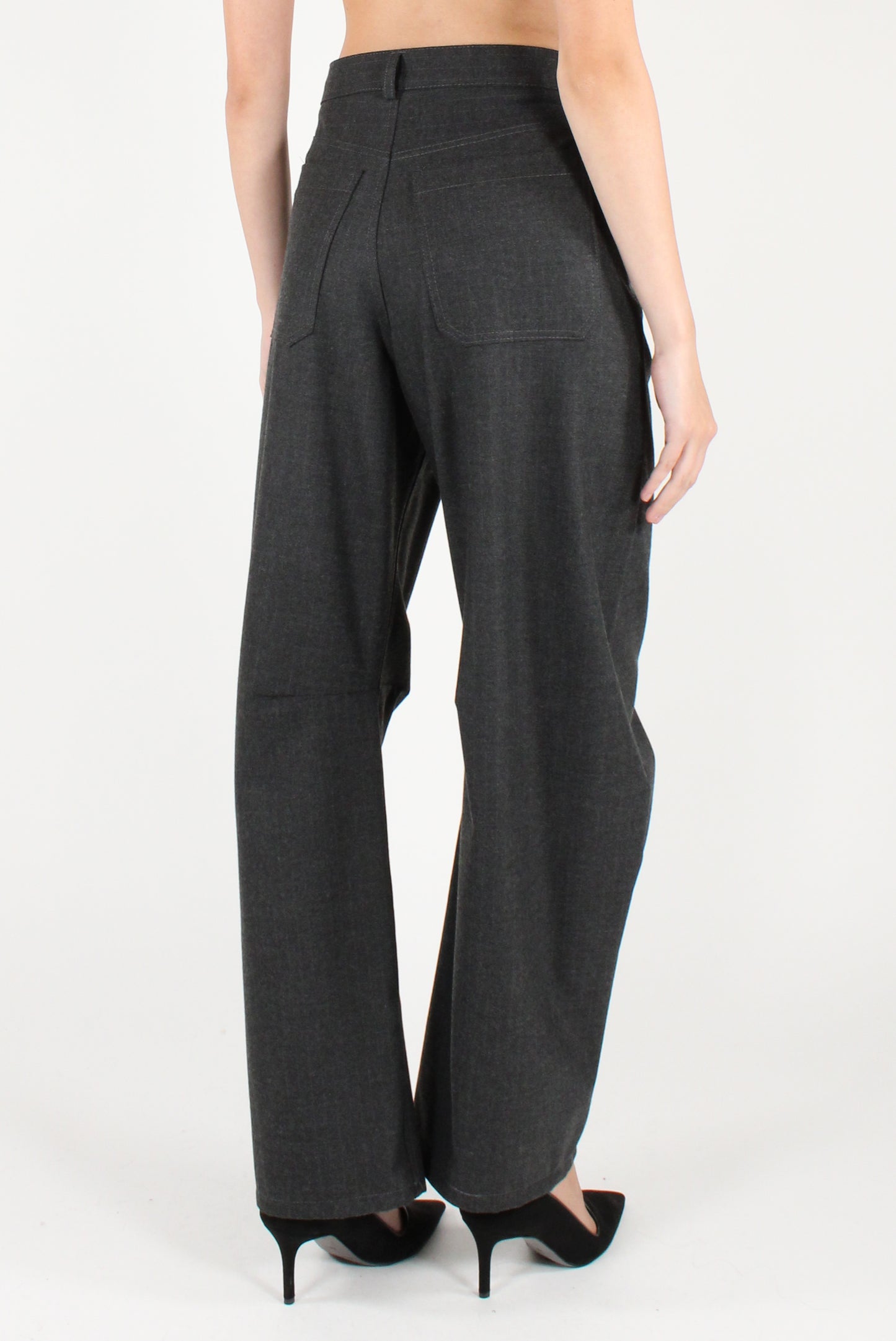 Pantaloni Semi Balloon Gessati