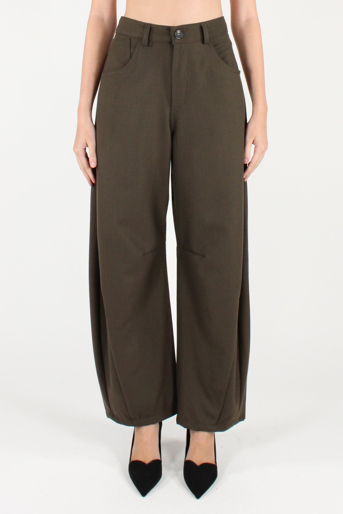 Pantaloni Semi Balloon Gessati