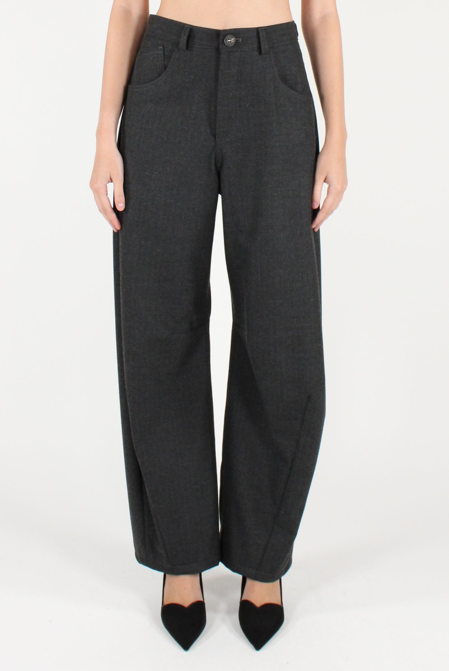 Pantaloni Semi Balloon Gessati