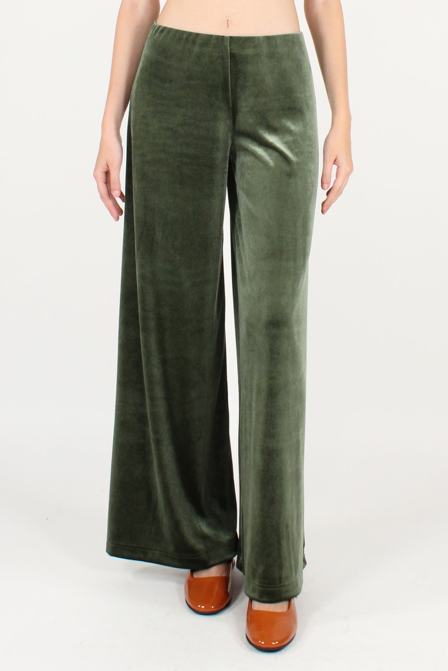 Pantaloni Morbidi in Velluto Liscio