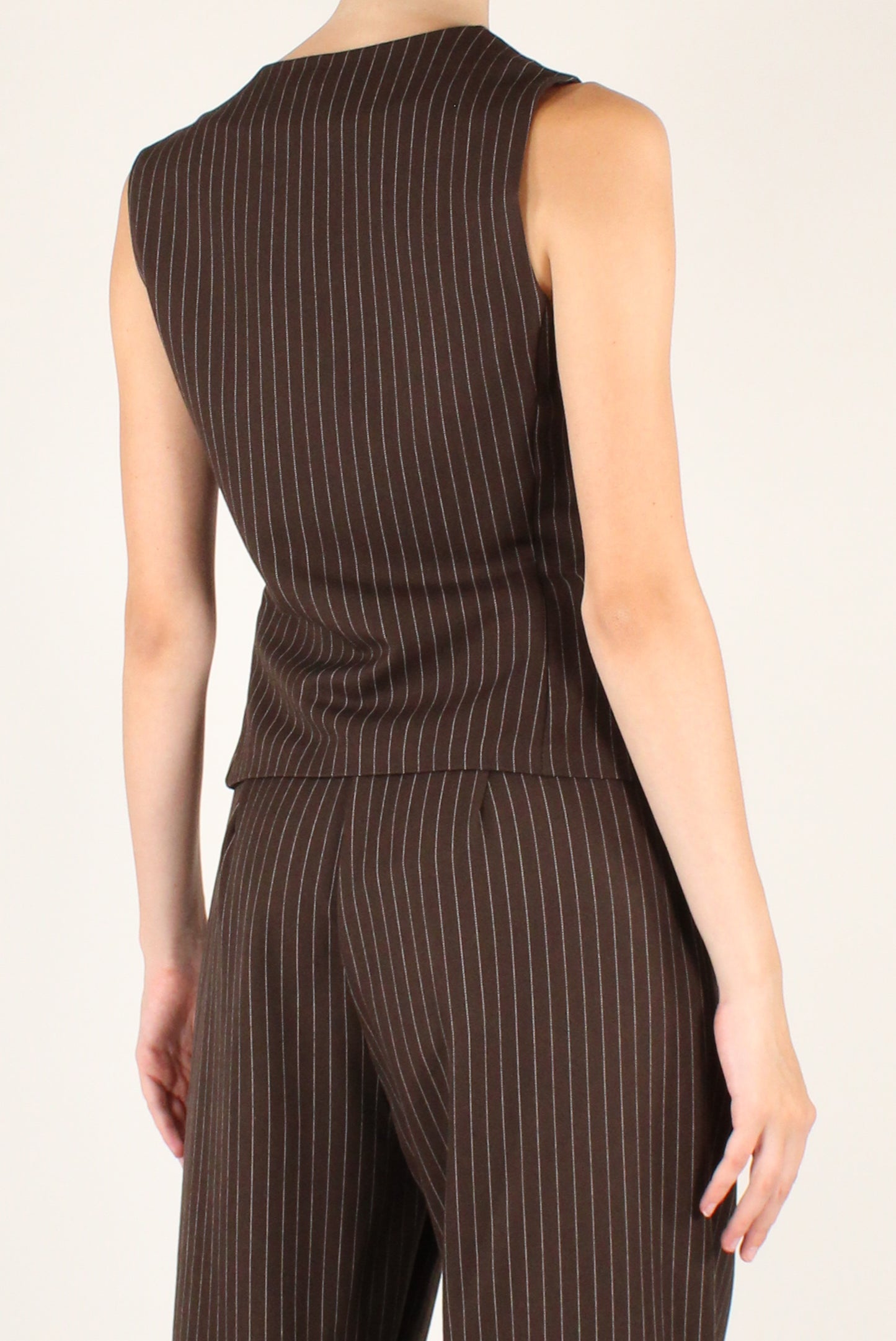 Gilet Gessato Asimmetrico
