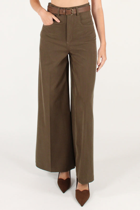 Pantaloni a Palazzo con Cintura