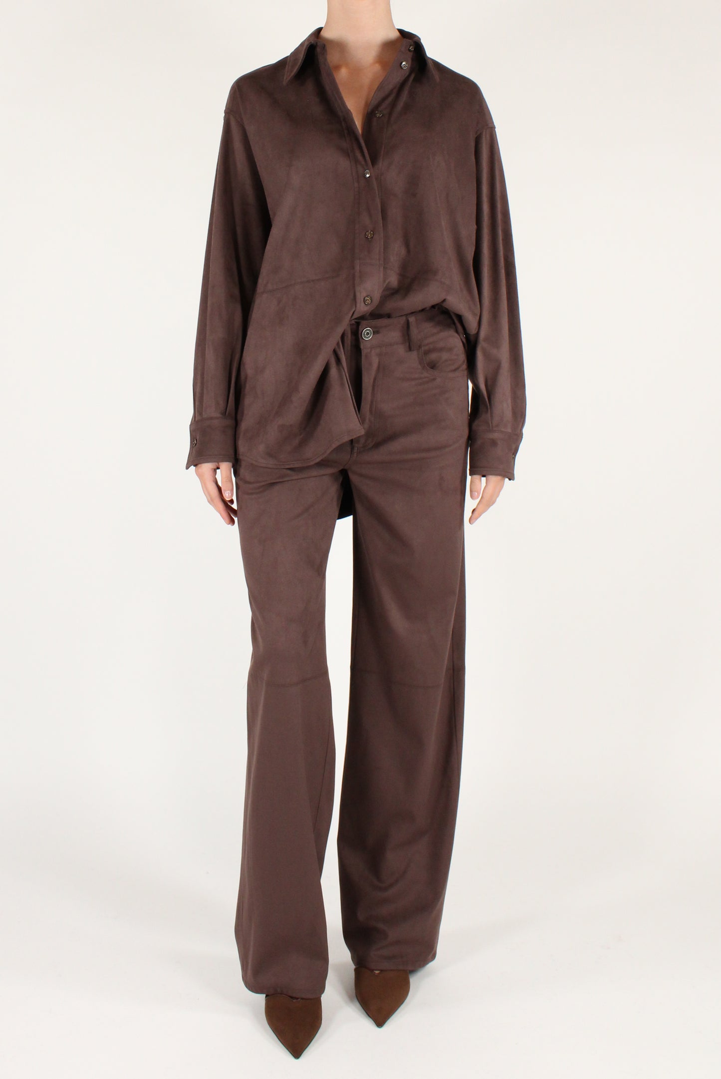 Pantaloni in Eco Camoscio