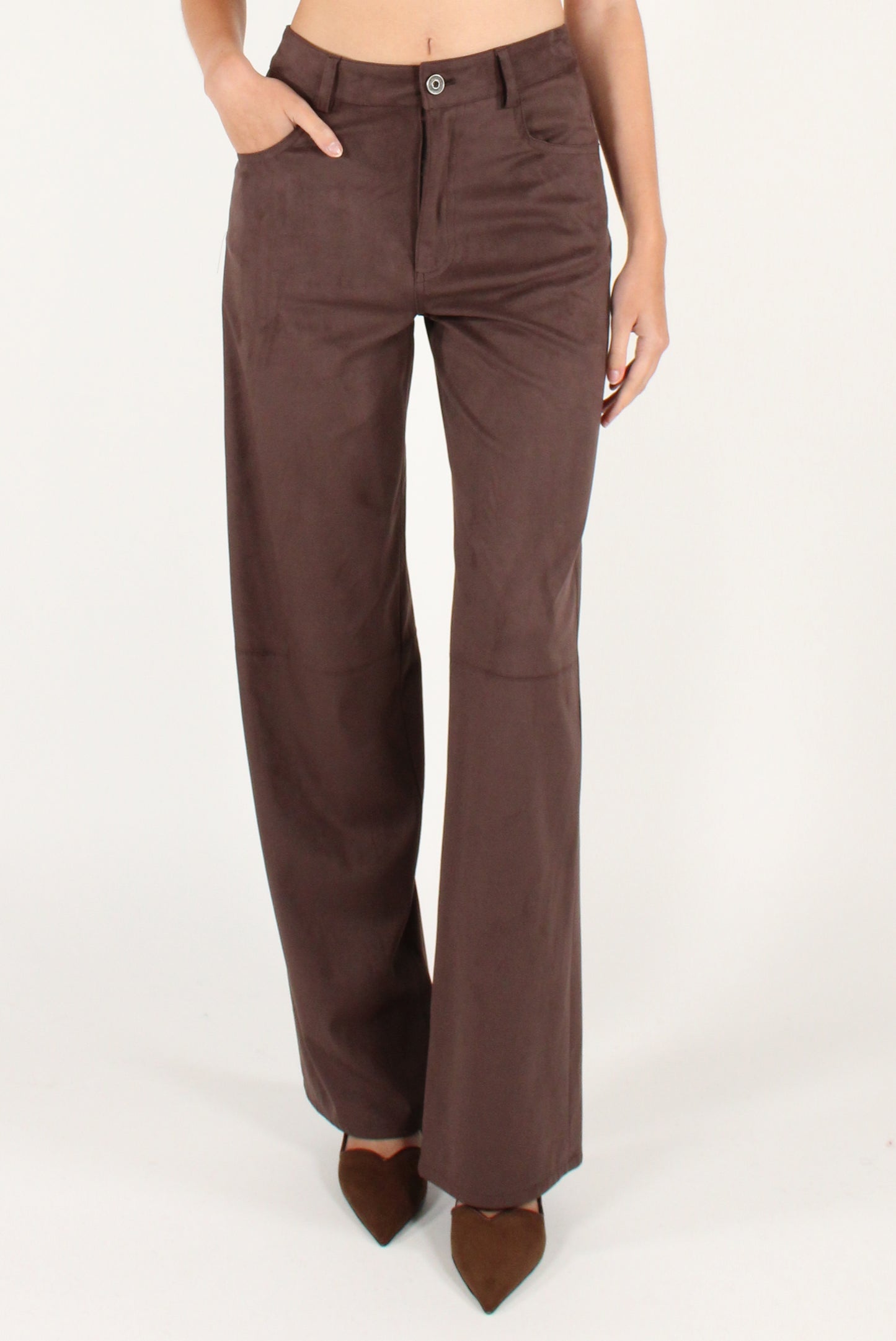 Pantaloni in Eco Camoscio