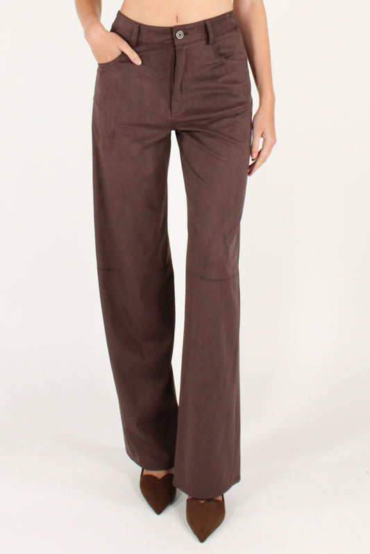 Pantaloni in Eco Camoscio