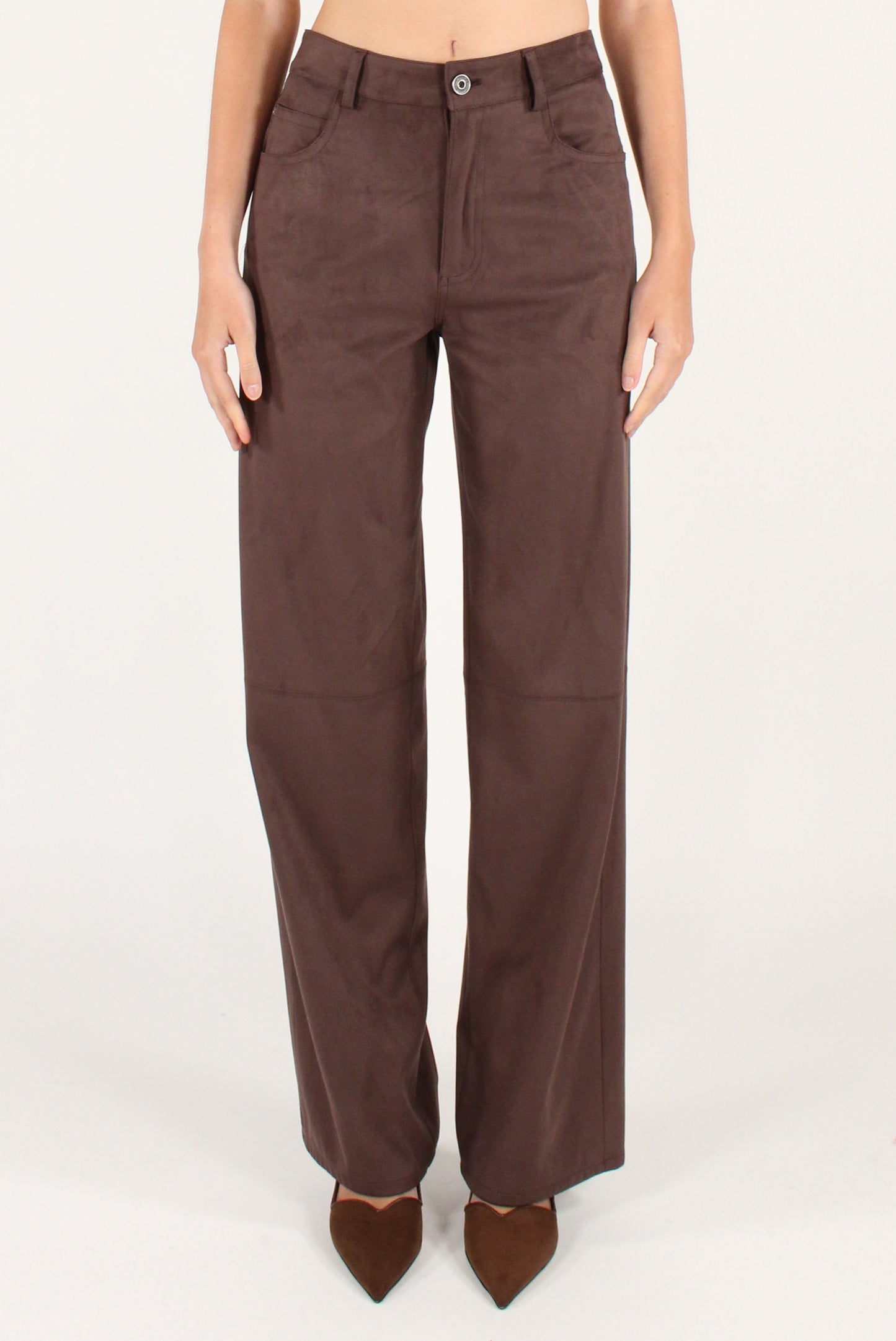 Pantaloni in Eco Camoscio