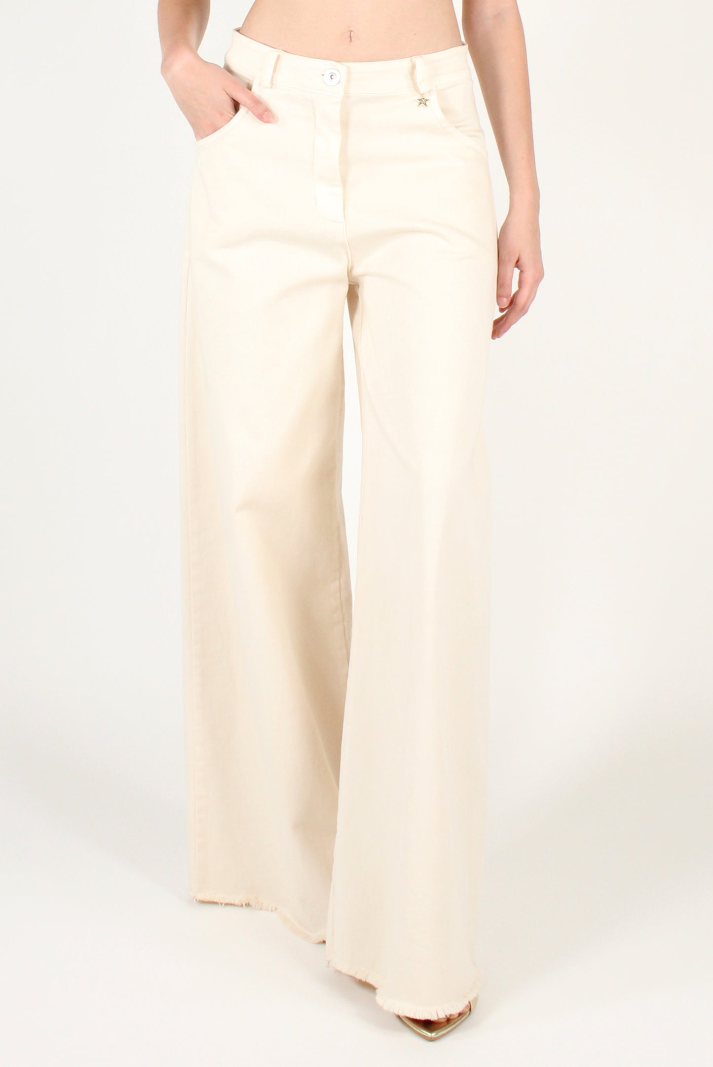 Pantaloni a Palazzo in Denim