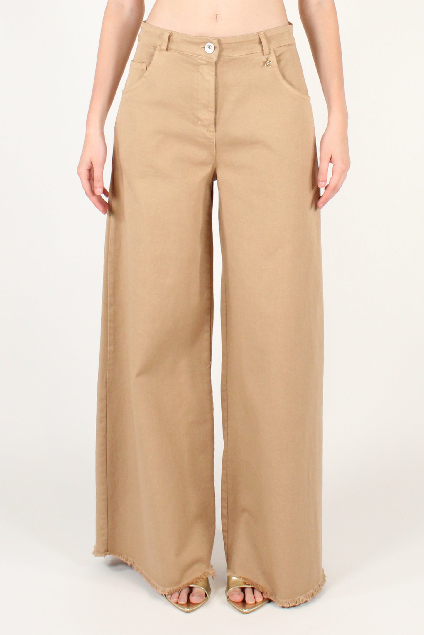 Pantaloni a Palazzo in Denim