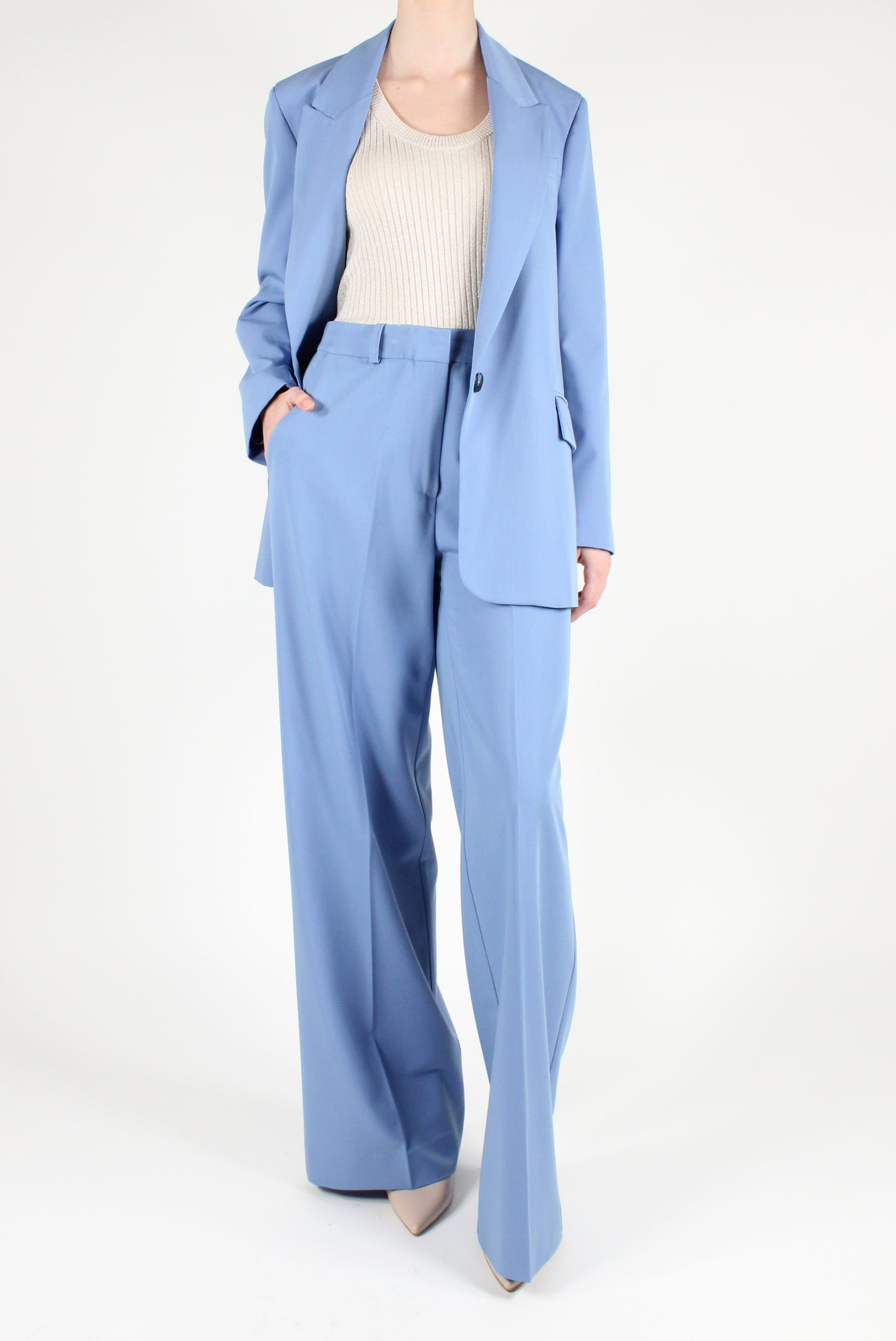 Pantaloni a Palazzo Tinta Unita