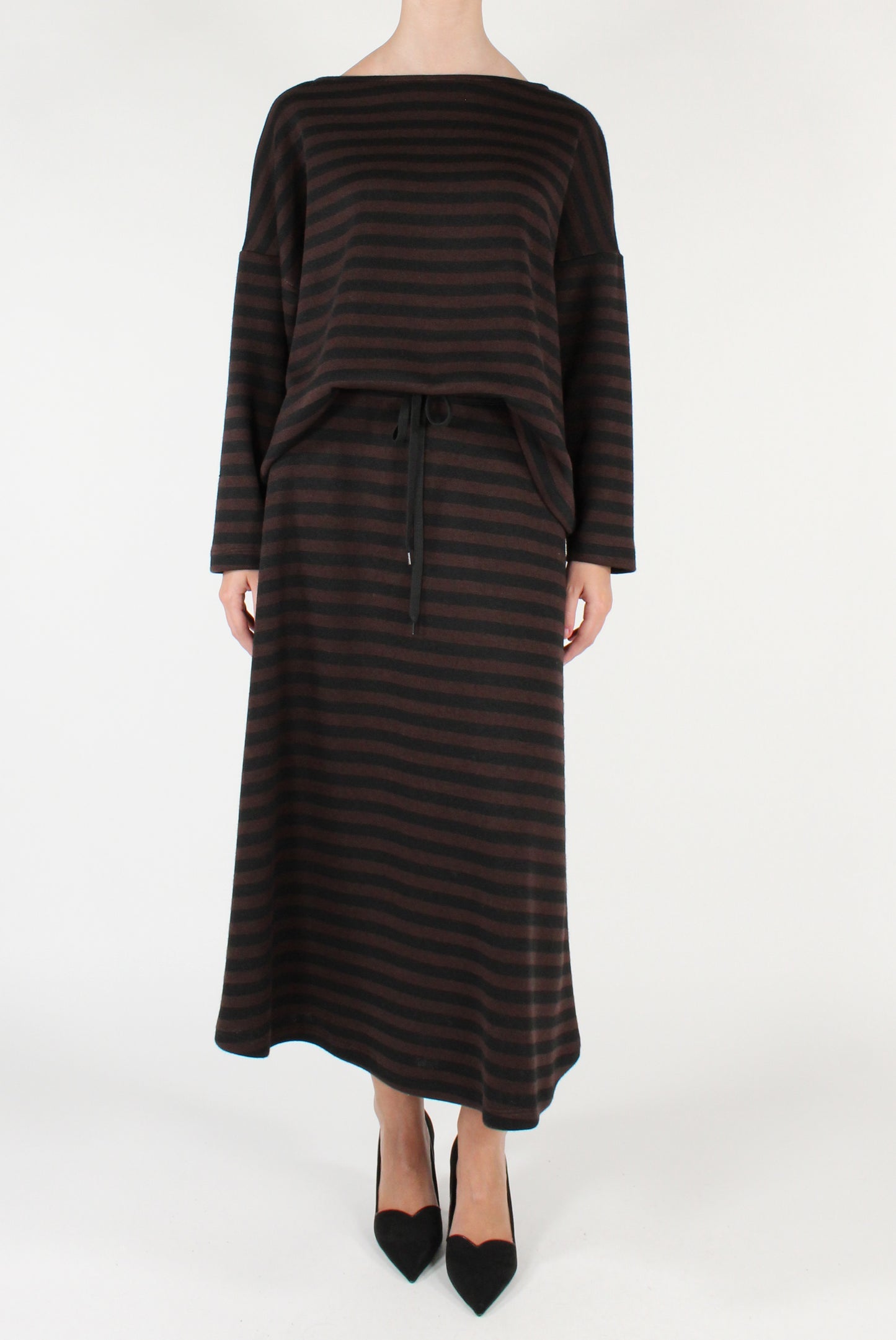 Maglia a Righe Scollo a Barca