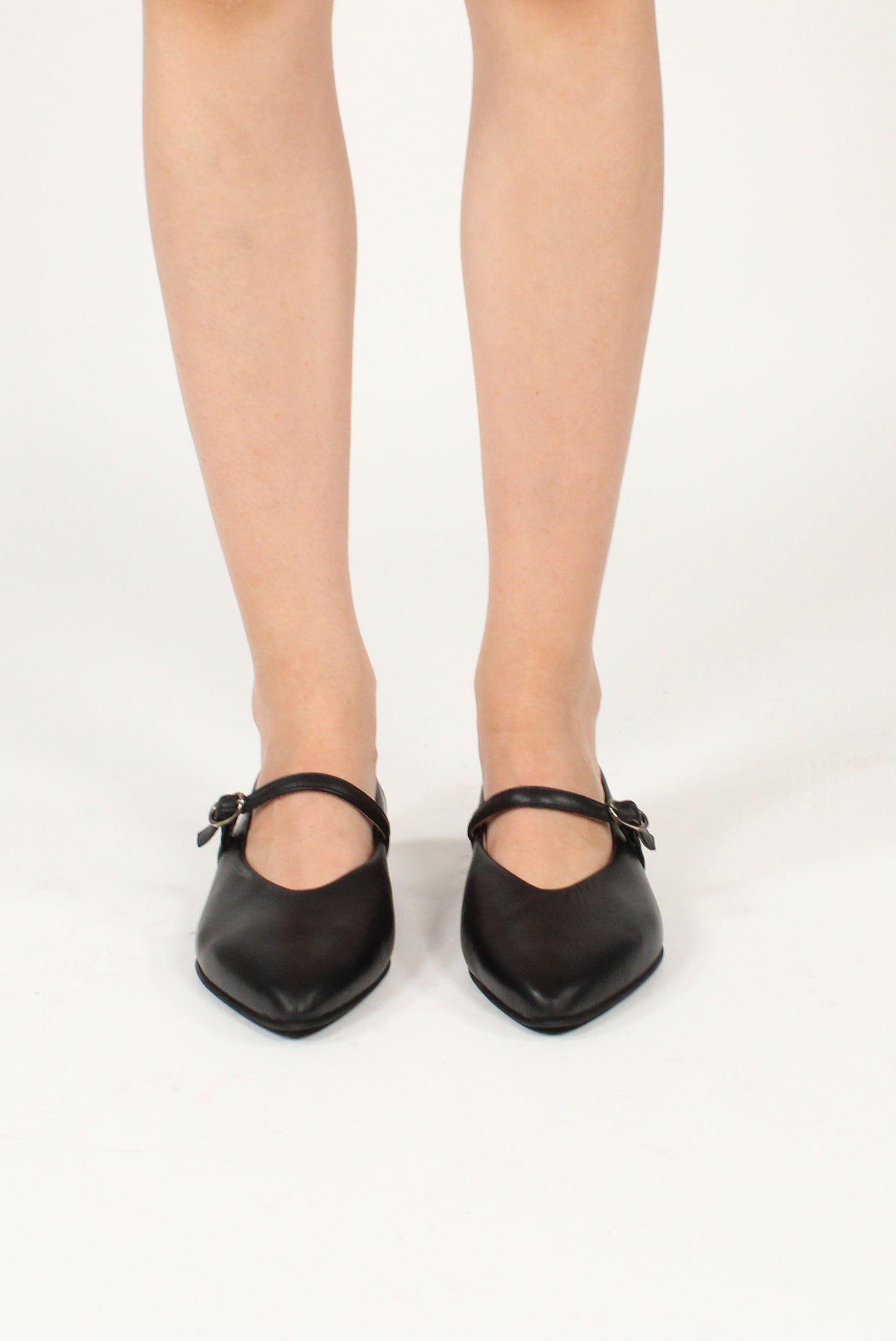 Ballerine in Pelle con Cinturino