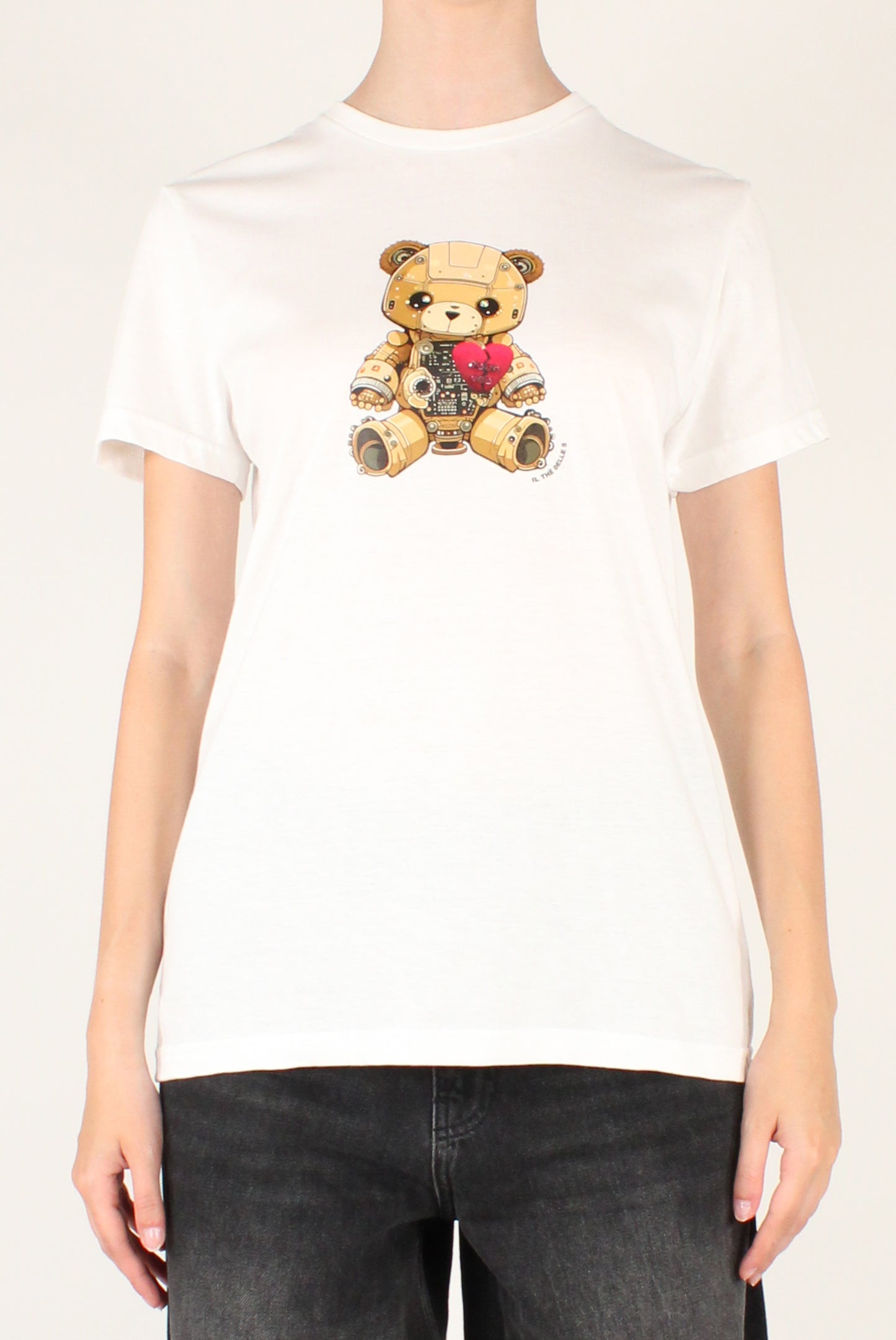 T-shirt Stampa Orsetto Robot