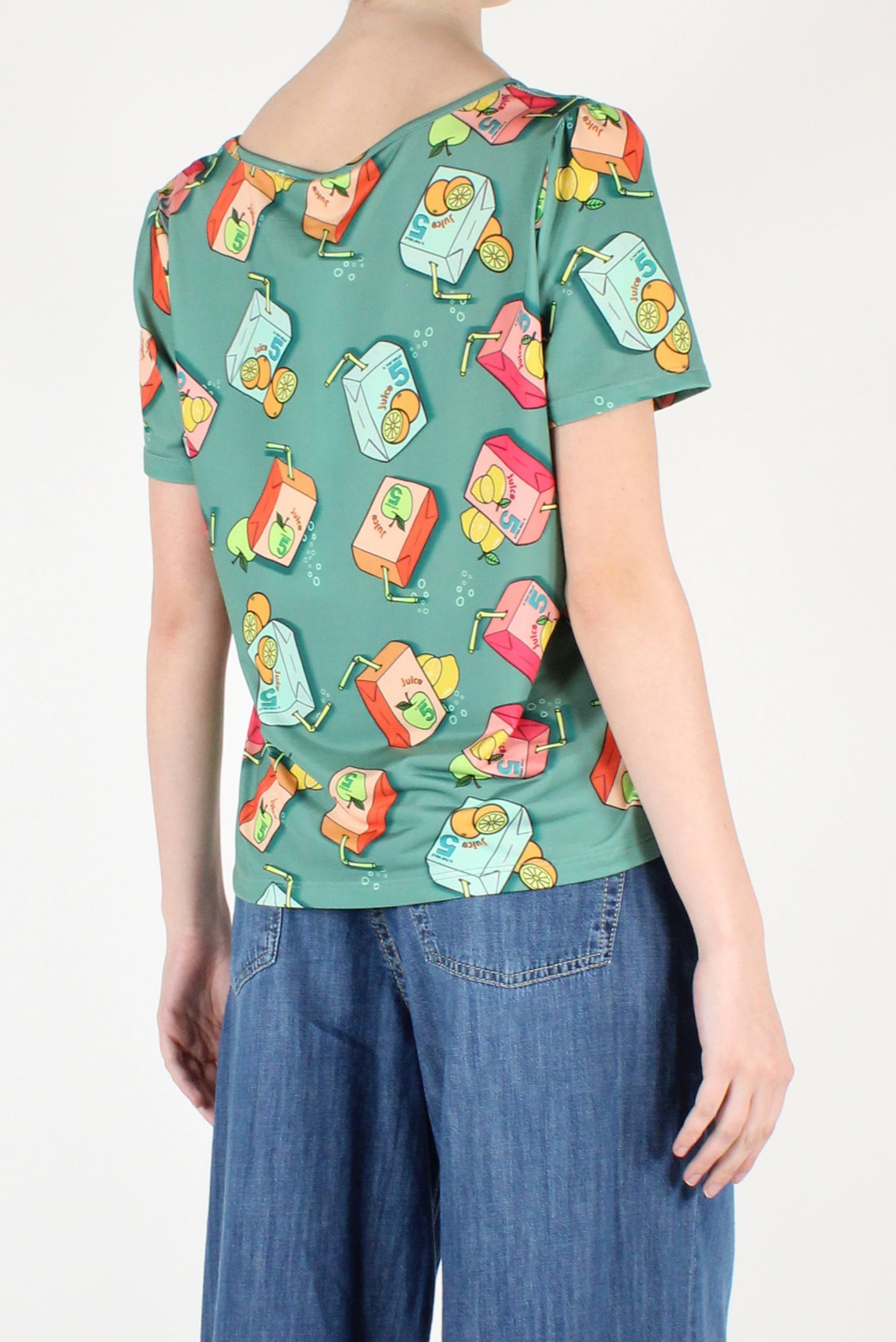 T-shirt Elasticizzata Stampa Juice
