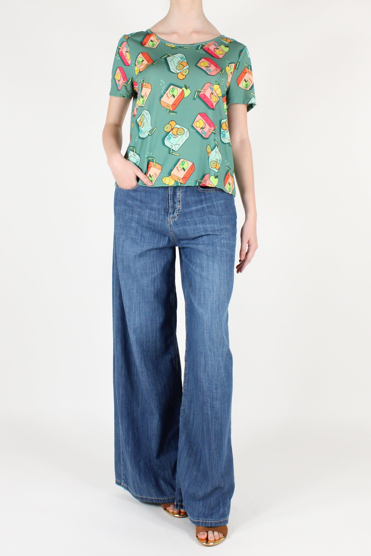 T-shirt Elasticizzata Stampa Juice