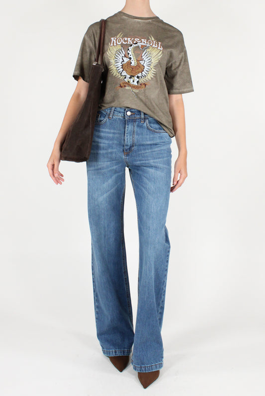 Rock & Roll Print T-shirt