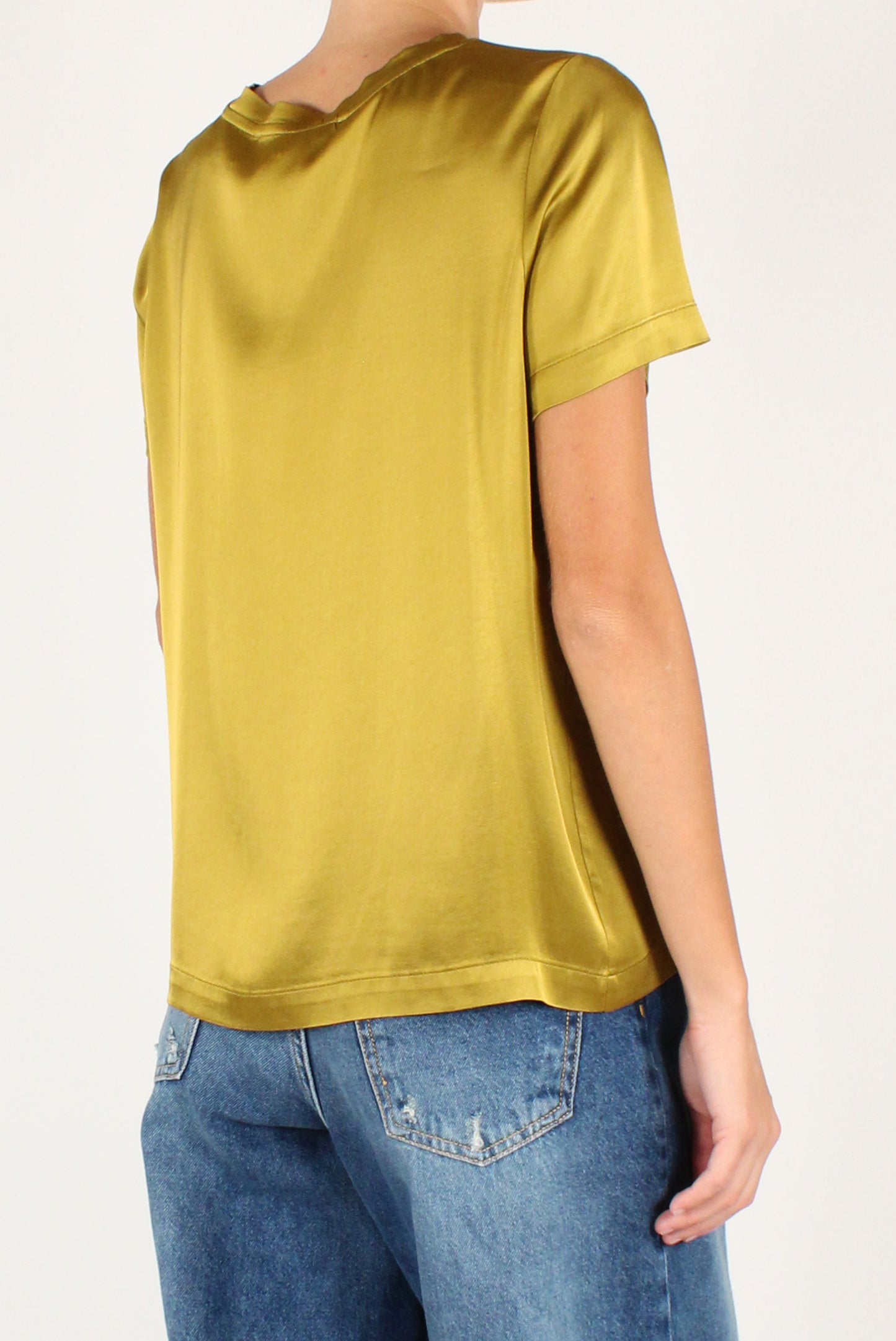 T-shirt Girocollo in Viscosa