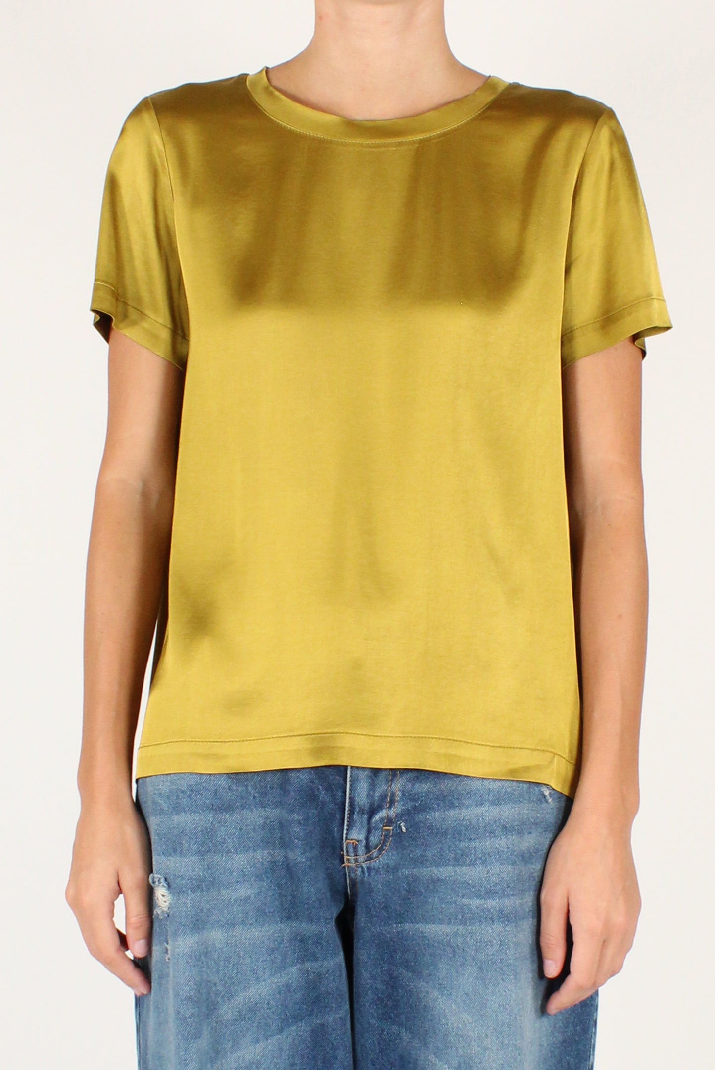 T-shirt Girocollo in Viscosa