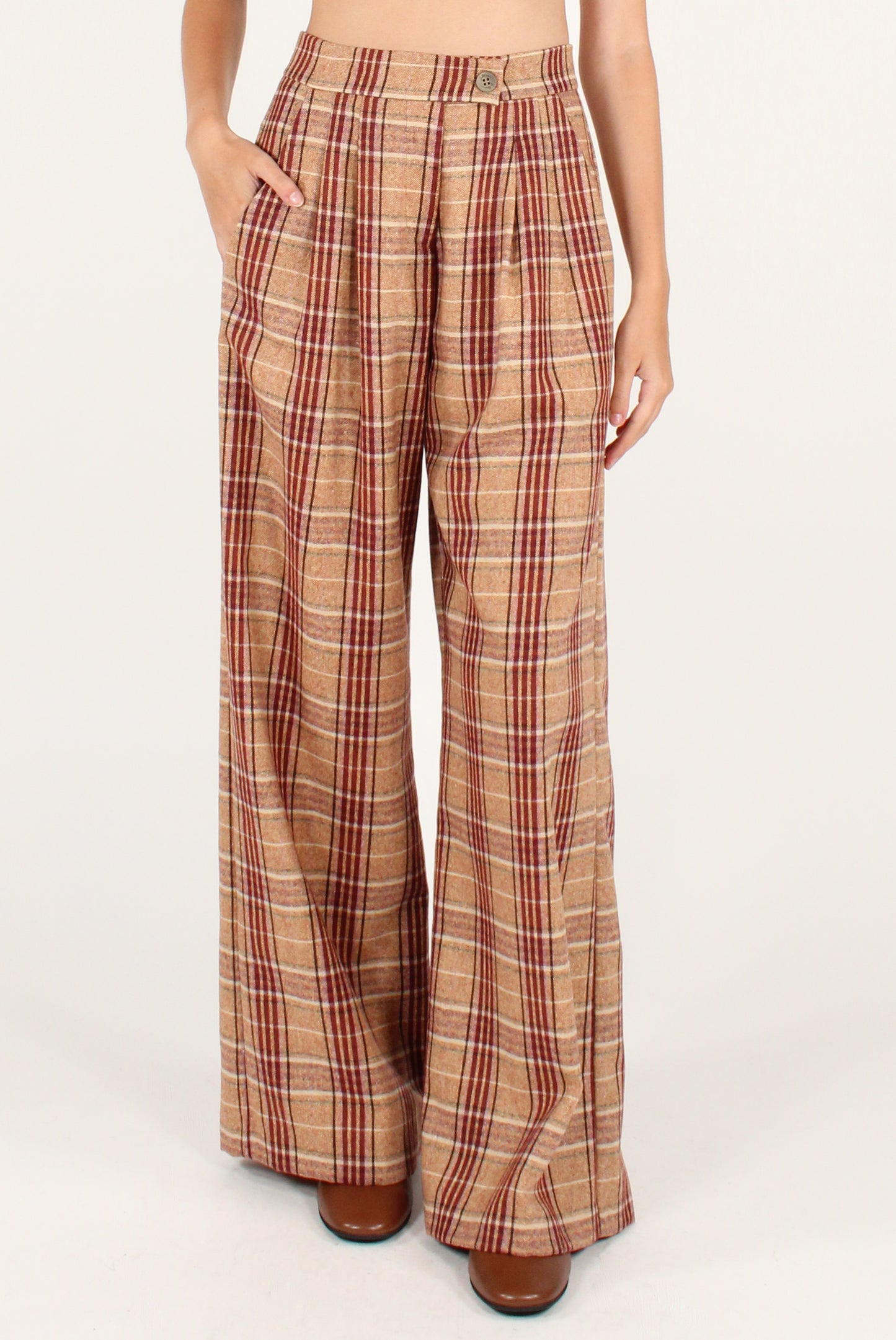 Tartan Palazzo Pants