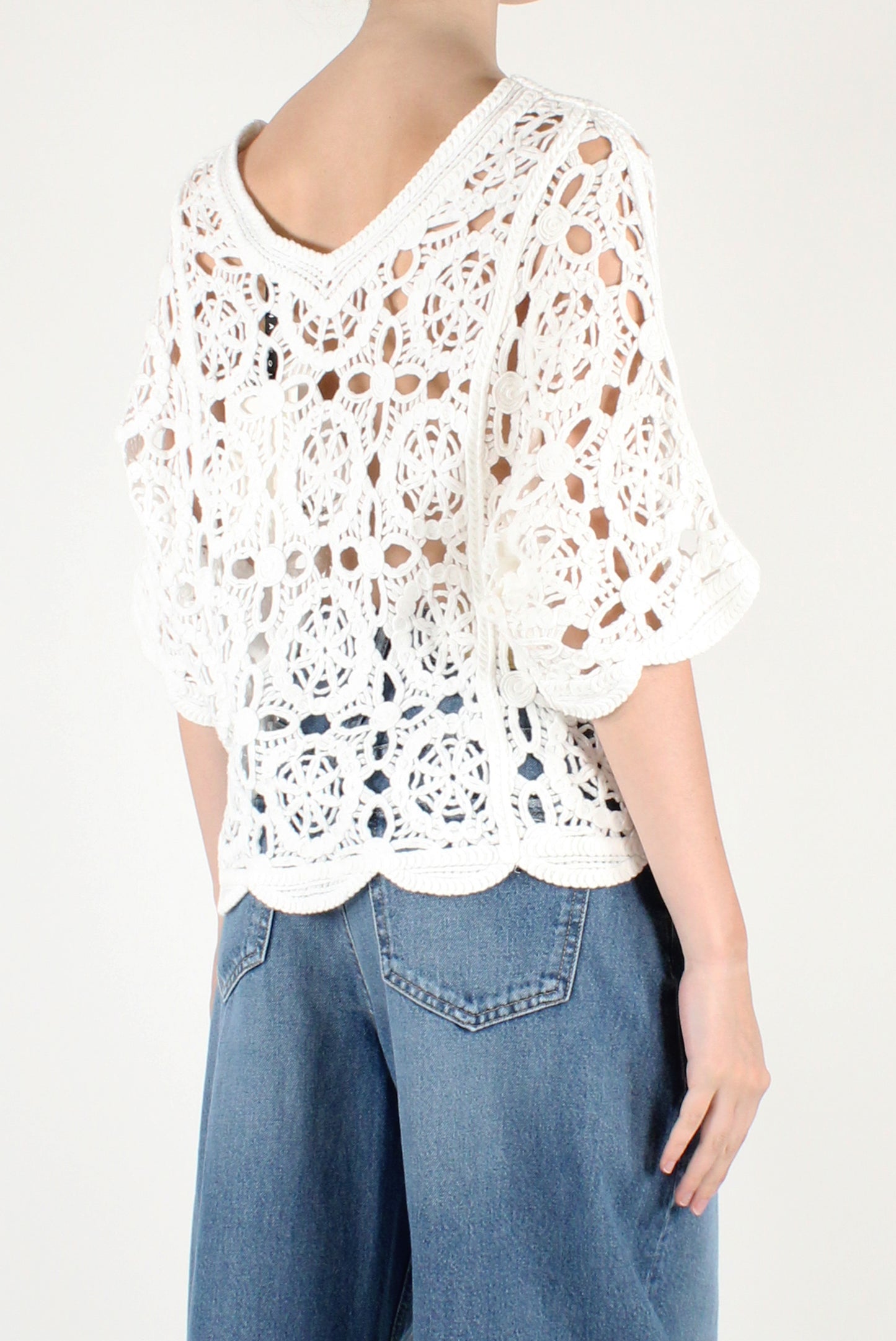 Top Crochet Scollo a V