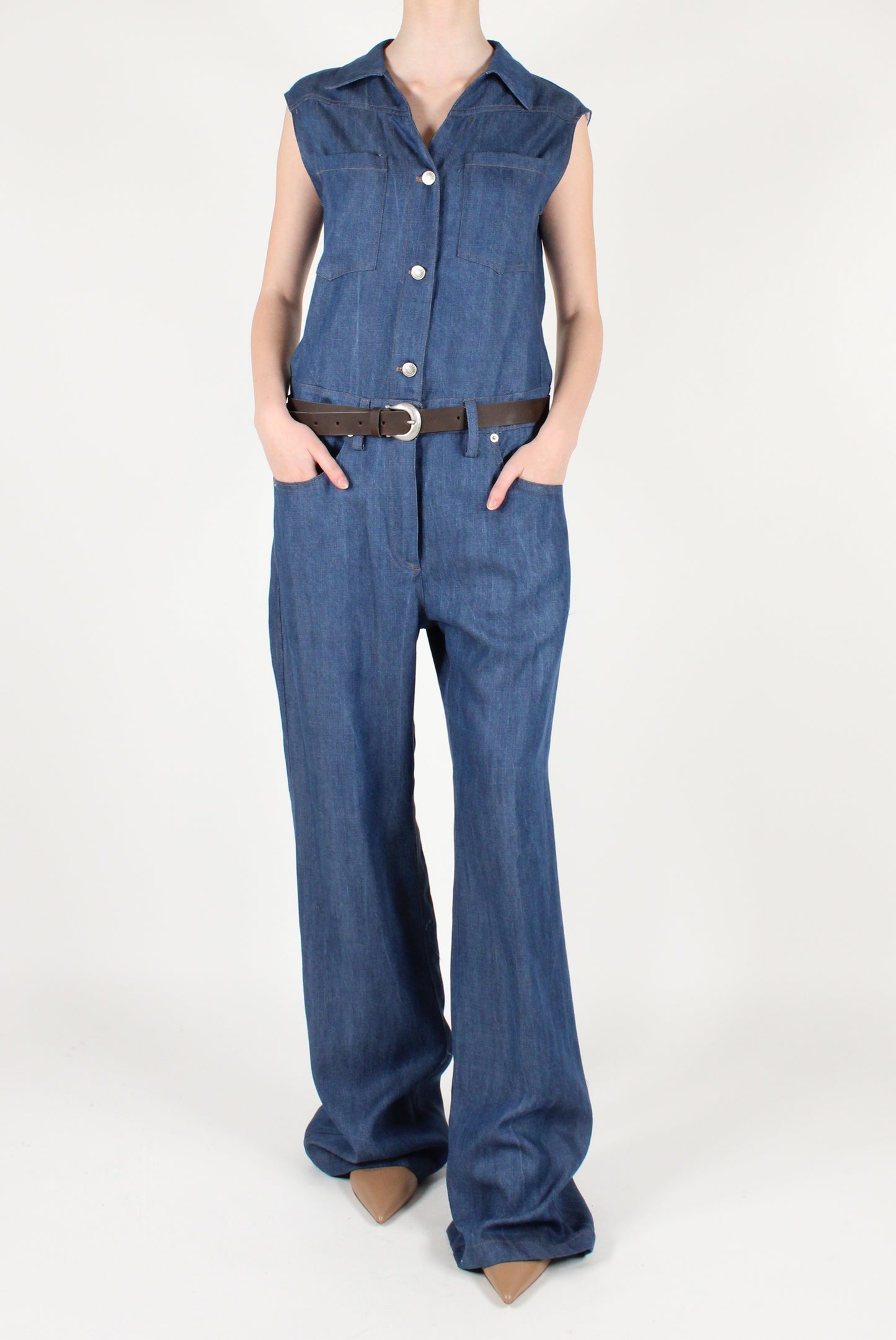 Tuta Smanicata in Denim