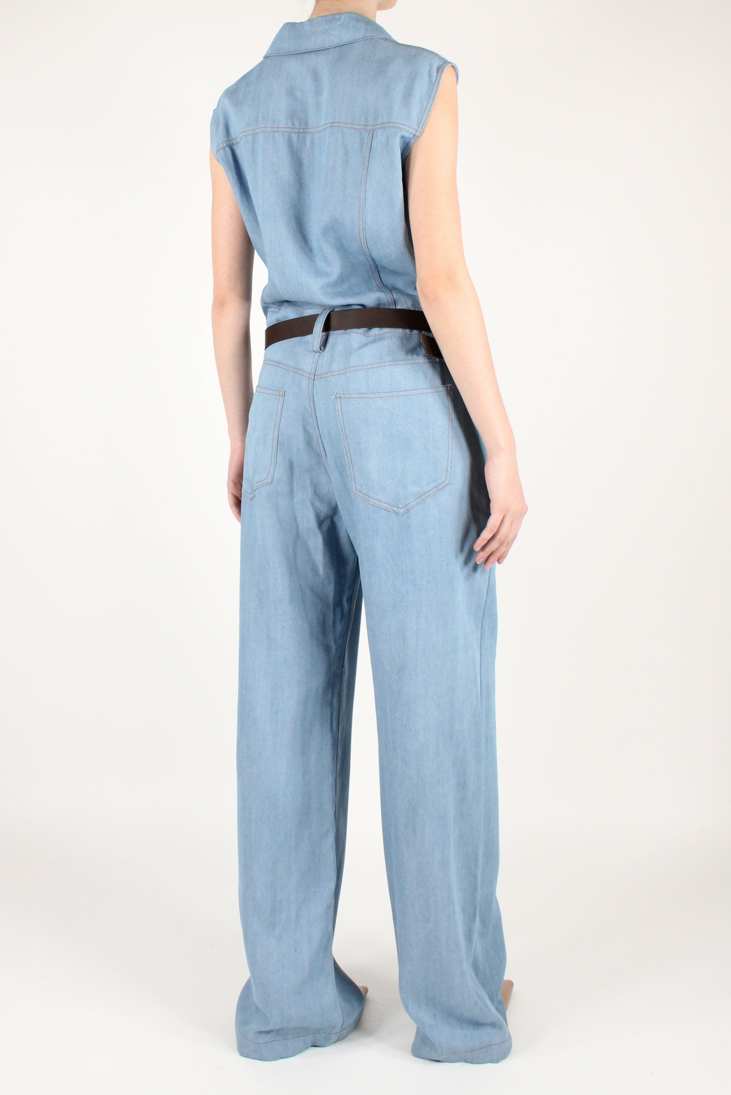 Tuta Smanicata in Denim