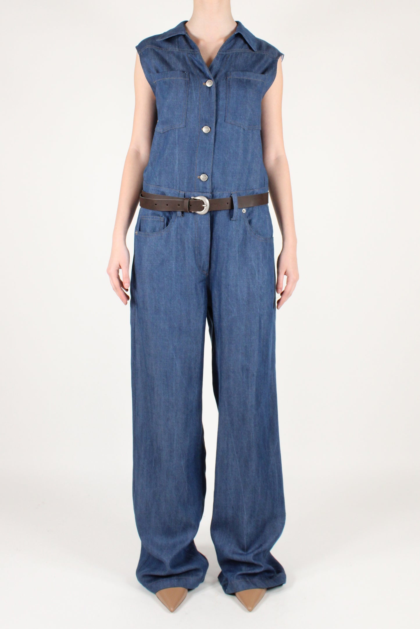 Tuta Smanicata in Denim